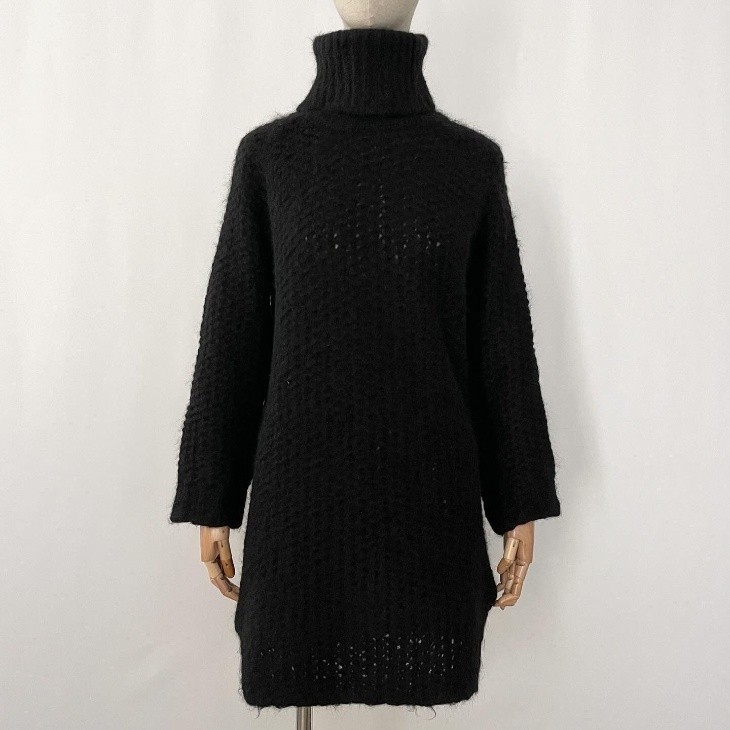 image of Thom Krom Knitted Dress in Black, Women's (Size Medium)