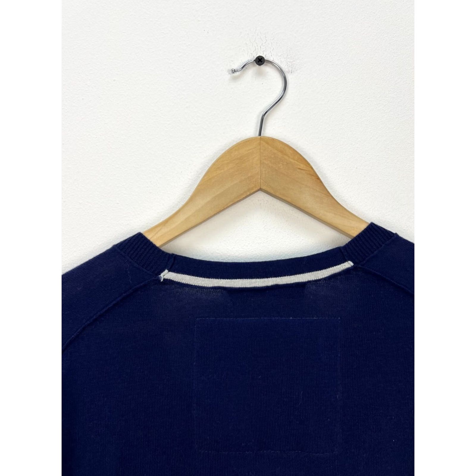 Trussardi Trussardi Jeans Cardigan Sweater Men L Blue Cotton Button V-Neck Shirt Womens Mens? Size US L / EU 52-54 / 3 - 5 Thumbnail