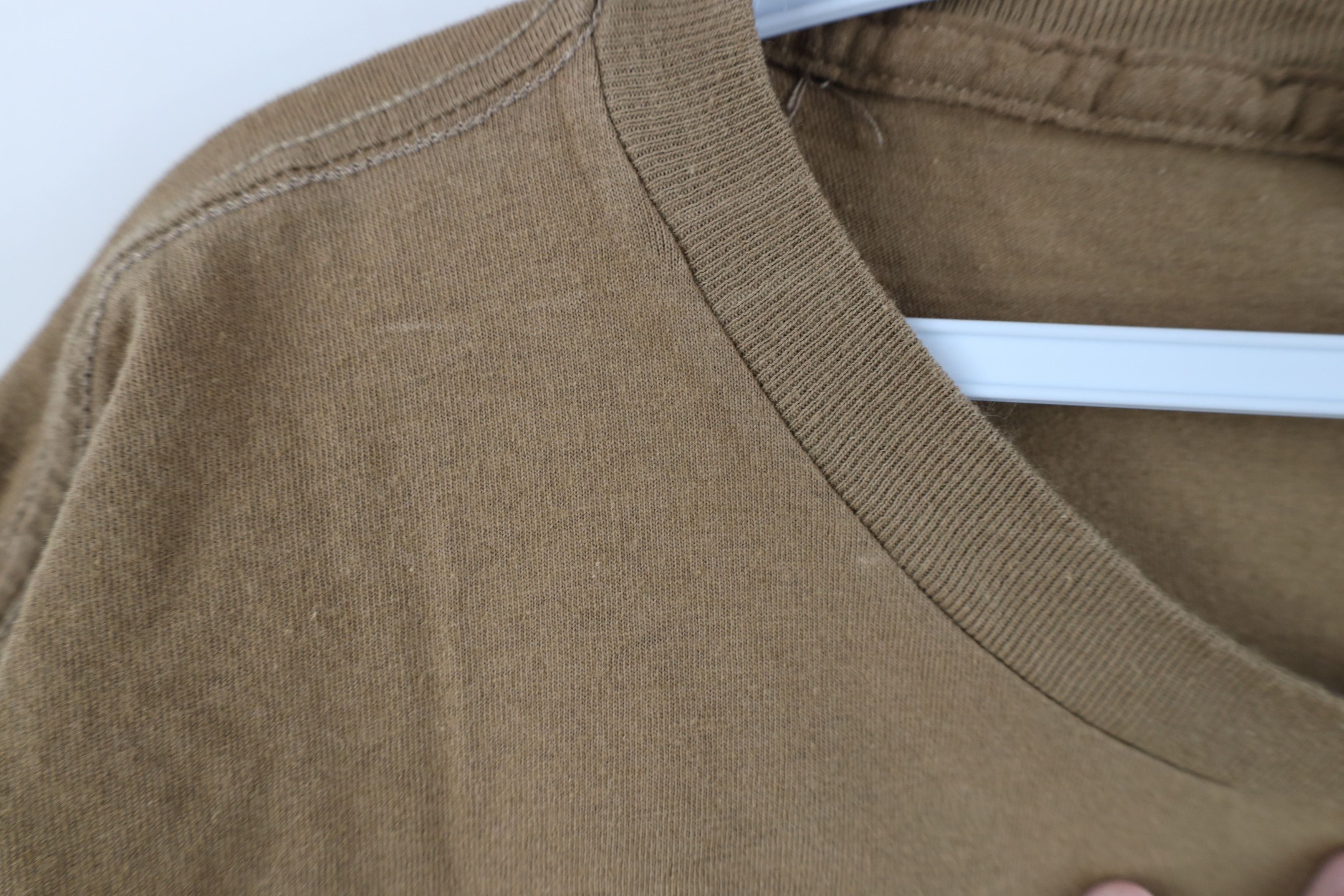 Vintage Vintage 90s Streetwear Blank Short Sleeve T-Shirt Brown USA Size US L / EU 52-54 / 3 - 5 Thumbnail