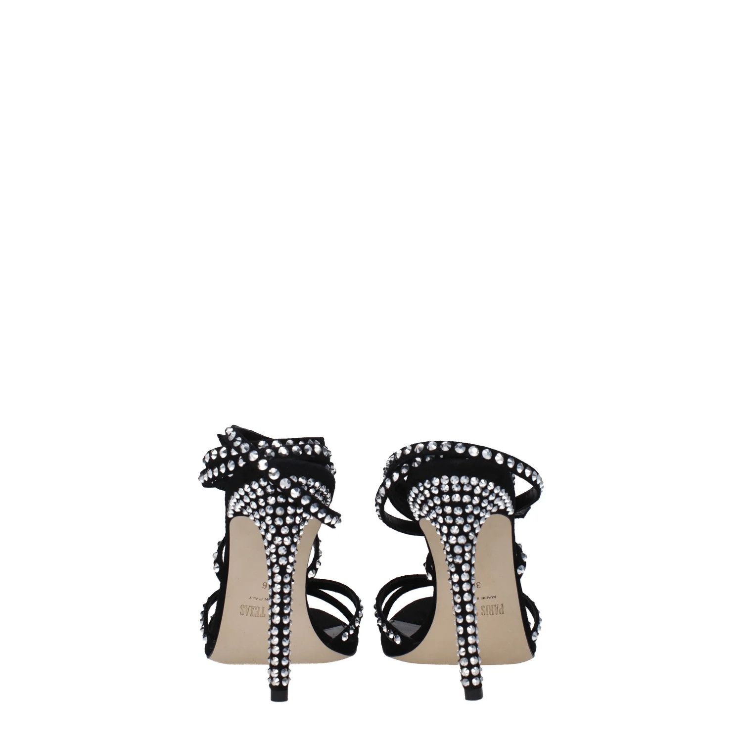 Paris Texas ob1o1e1124 Suede Sandals in Black/Silver Size US 7 / IT 37 - 5 Thumbnail