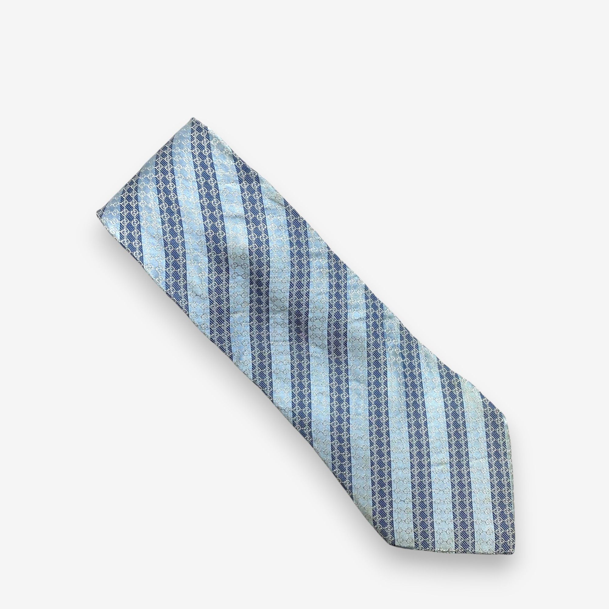 Japanese Brand Vintage Gucci SILK Necktie Cravate Pure Silk Neck Tie Size ONE SIZE - 2 Thumbnail