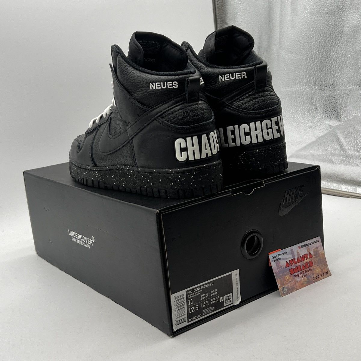 Nike Nike Undercover x Dunk 1985 High Chaos Black Size US 11 / EU 44 - 4 Thumbnail