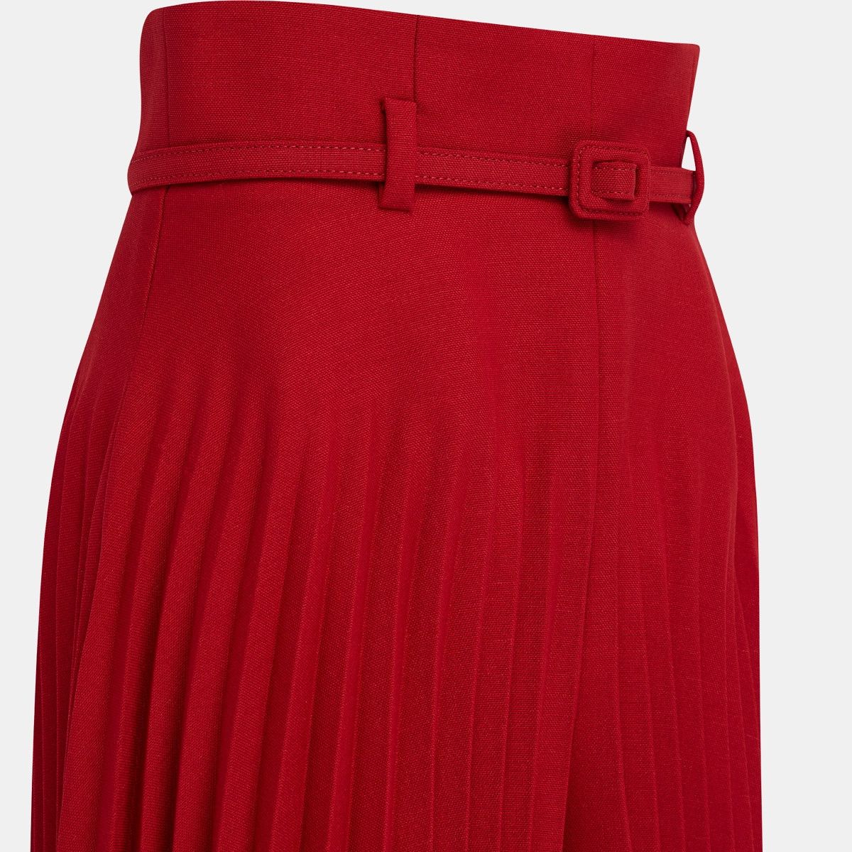 Dior o1bcso1str0225 Pleated Pants in Red Size 30" / US 8 / IT 44 - 3 Thumbnail