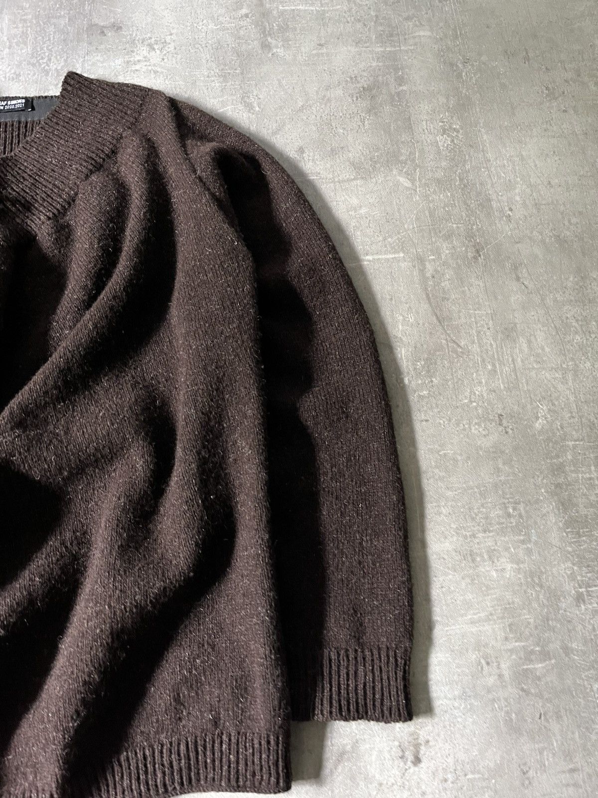 Raf Simons Raf Simons A/W 2020.2021 Pin wool brown sweater Size US L / EU 52-54 / 3 - 7 Thumbnail