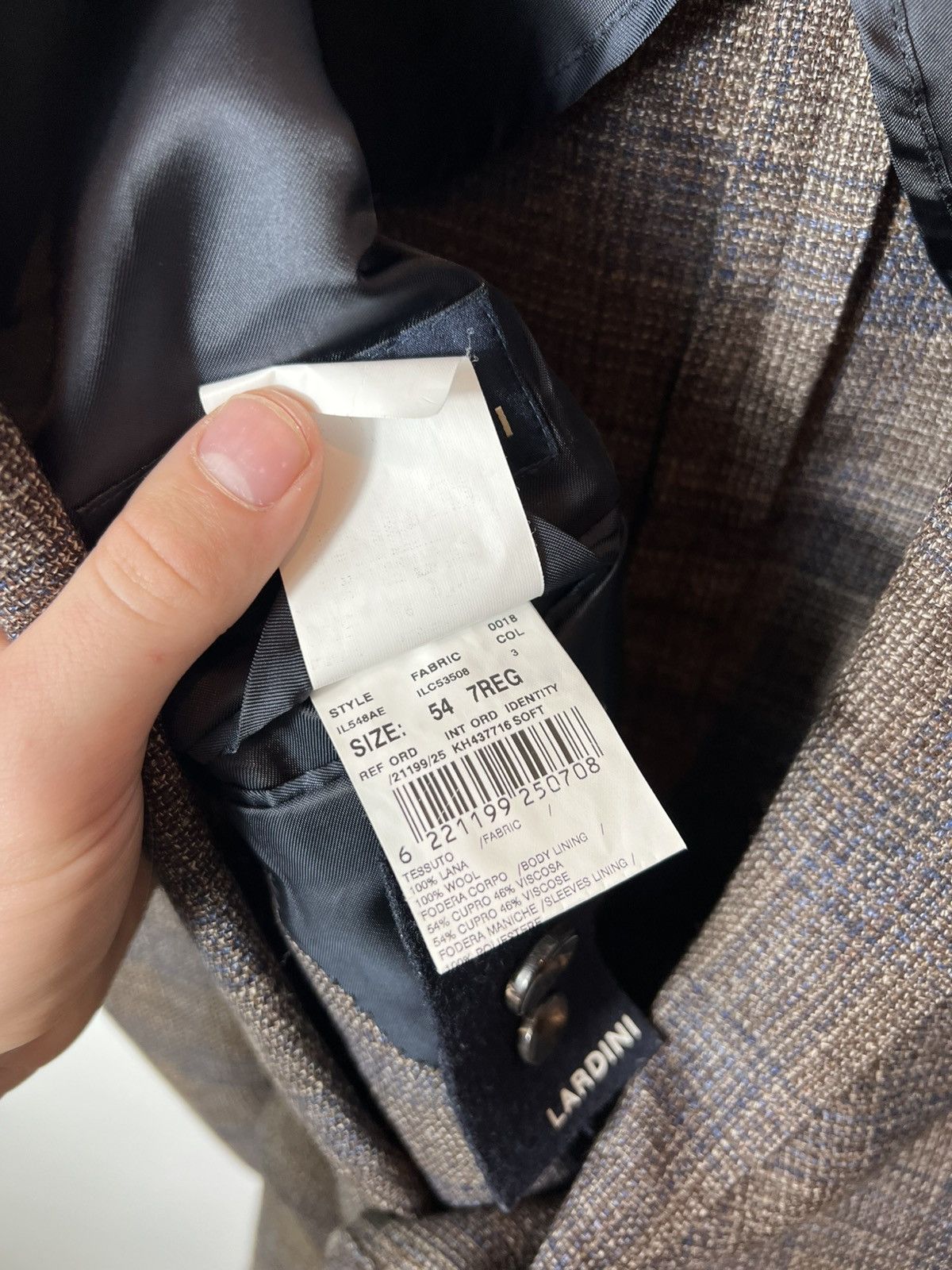 Lardini Luxury Lardini Check Plaid Wool Blazer Size 54R Size 54R - 11 Thumbnail