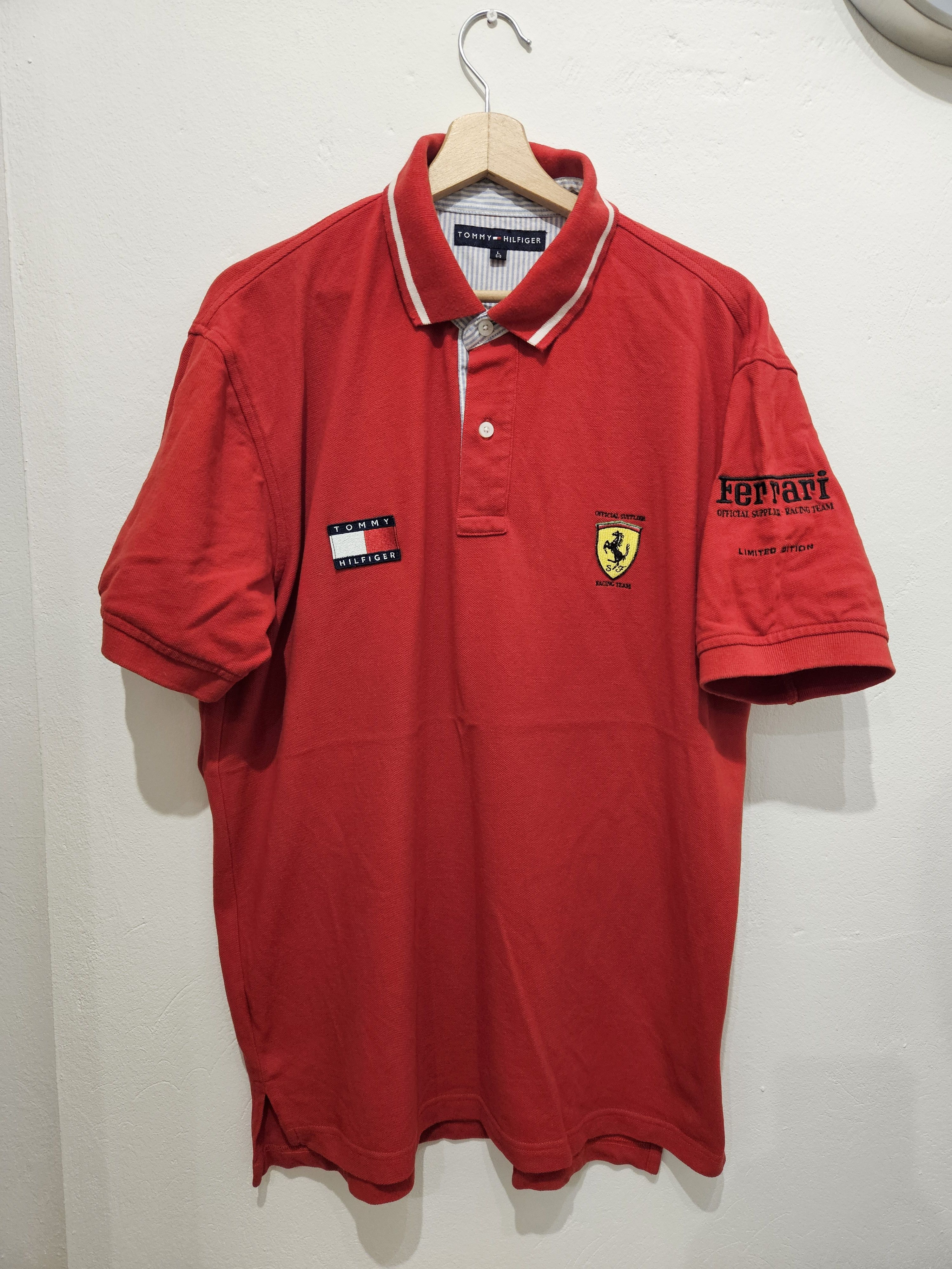 Tommy Hilfiger TOMMY HILFIGER FERRARI F1 RACING SIZE L POLO RARE Size US L / EU 52-54 / 3 - 1 Thumbnail