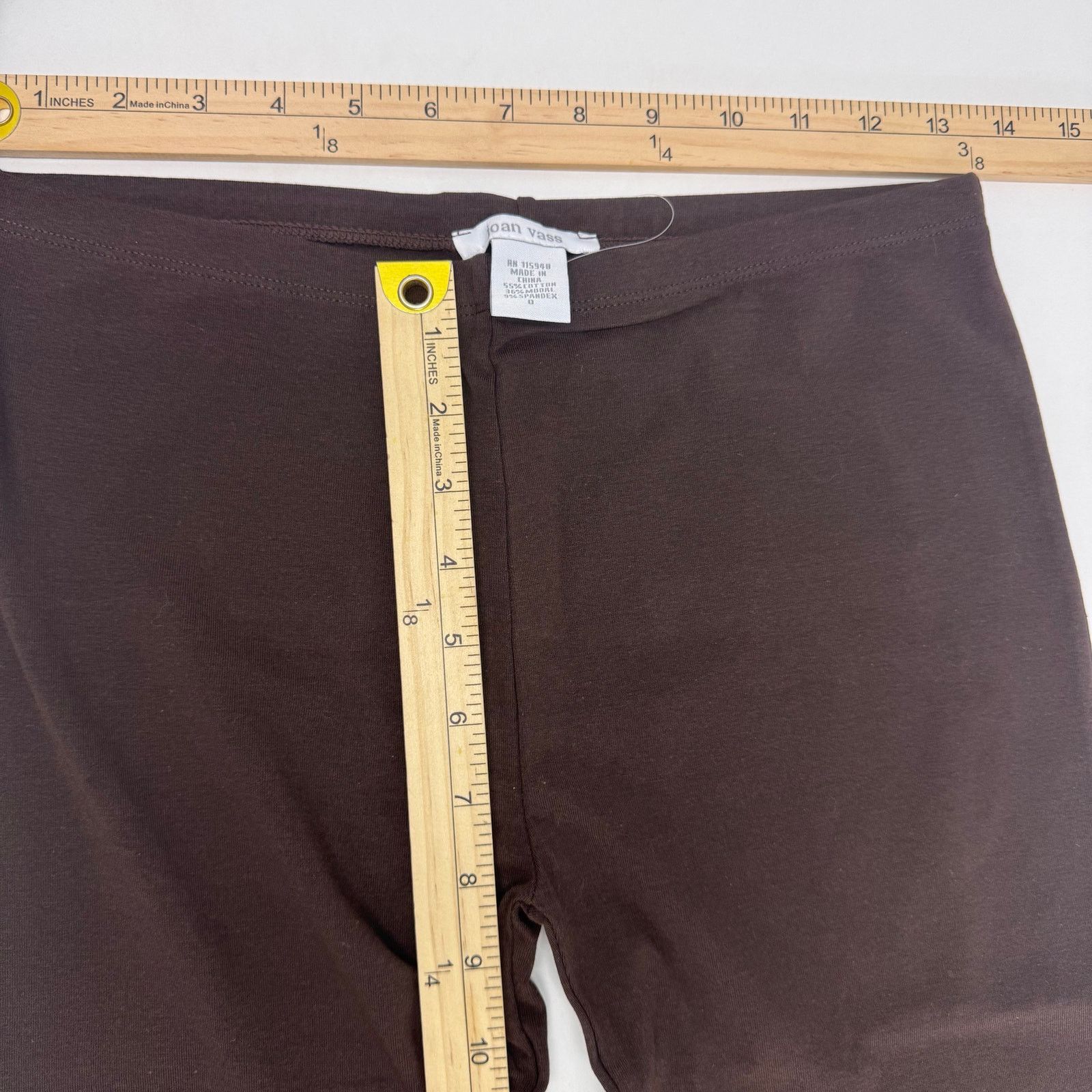 Vass NWT Joan Vass Mesh Tank & Legging SET Brown Casual Lounge Size 27" / US 4 / IT 40 - 7 Thumbnail