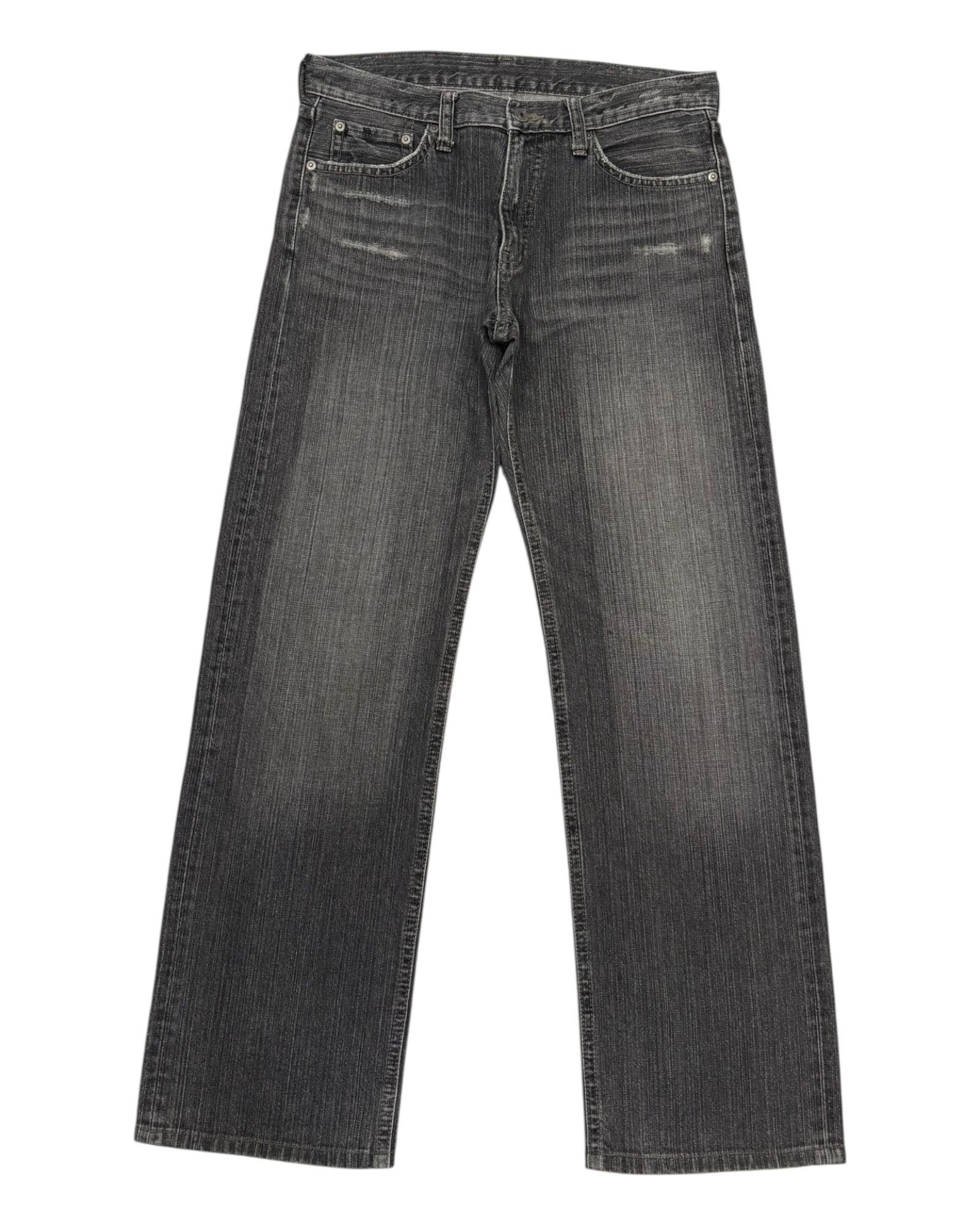 Undercover × Uniqlo Vintage Uniqlo Faded Black Baggy Distressed Denim Jeans Size US 33 - 7 Thumbnail