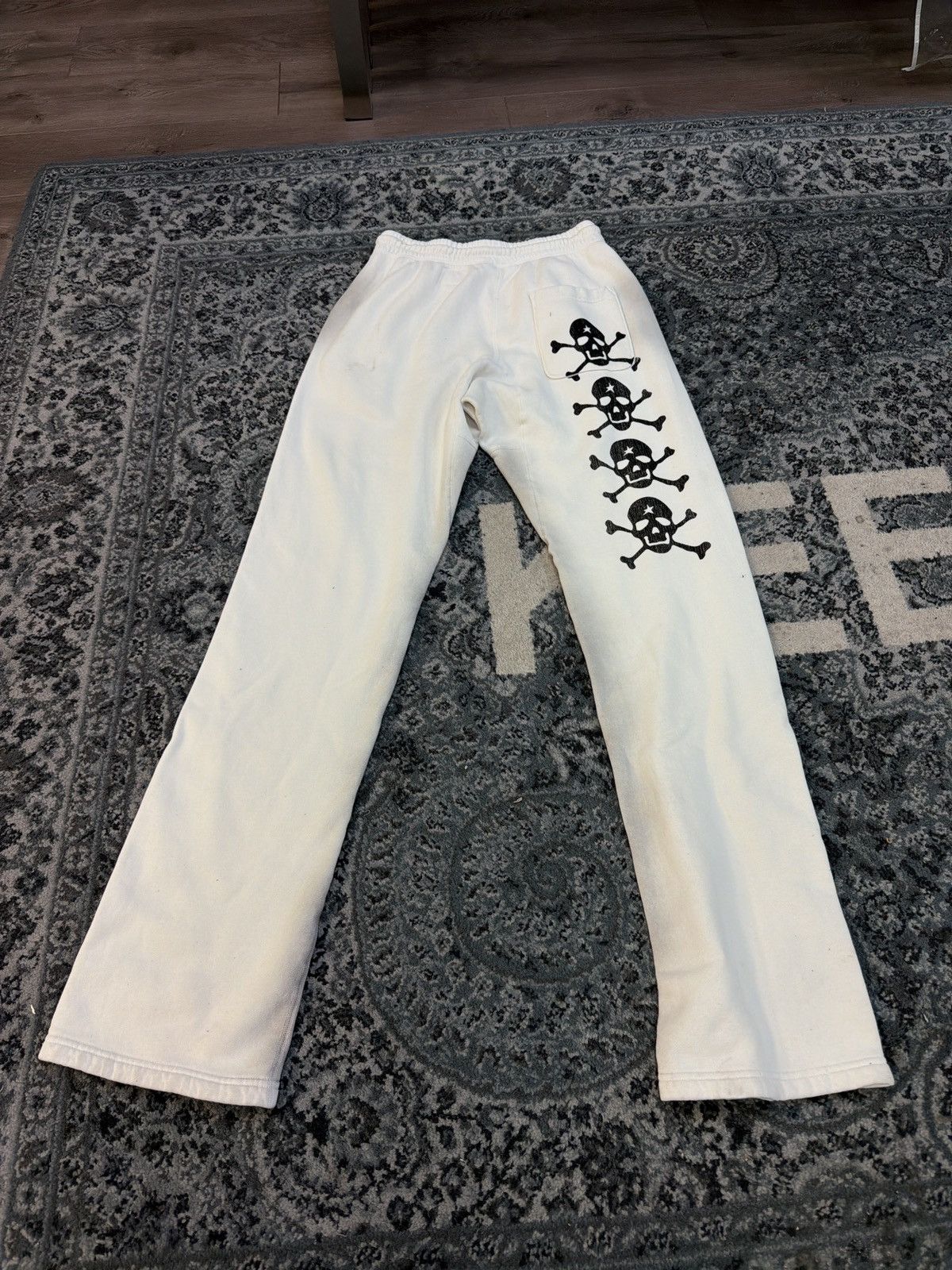 HELLSTAR Hellstar beat us sweatpant white Size US 32 / EU 48 - 2 Thumbnail