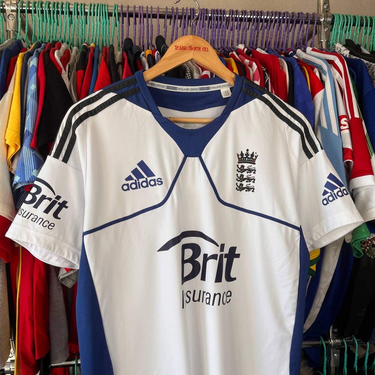 Adidas Adidas England Cricket Team 2011 Training Jersey Tshirt Size US M / EU 48-50 / 2 - 1 Thumbnail