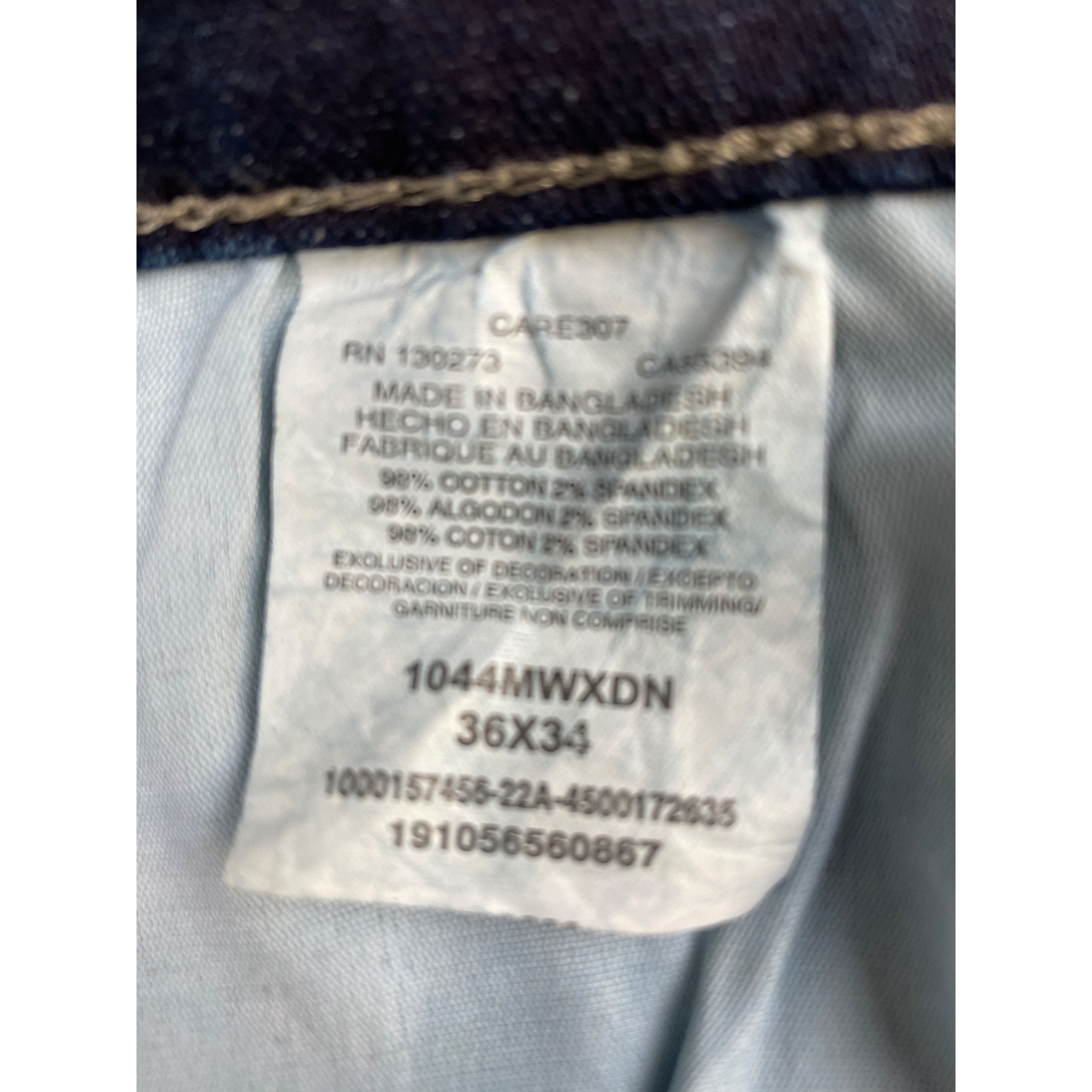 Wrangler Wrangler Men's Blue Faded Jeans Straight Size 36 x 34 SKU 45 Size US 36 / EU 52 - 6 Thumbnail