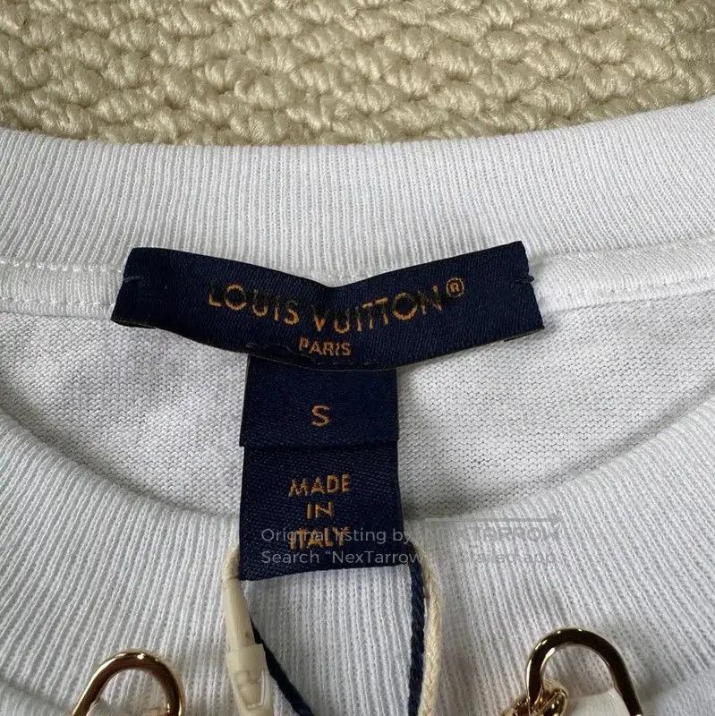 Louis Vuitton Louis Vuitton White Cotton Women's T. Size S / US 4 / IT 40 - 3 Thumbnail