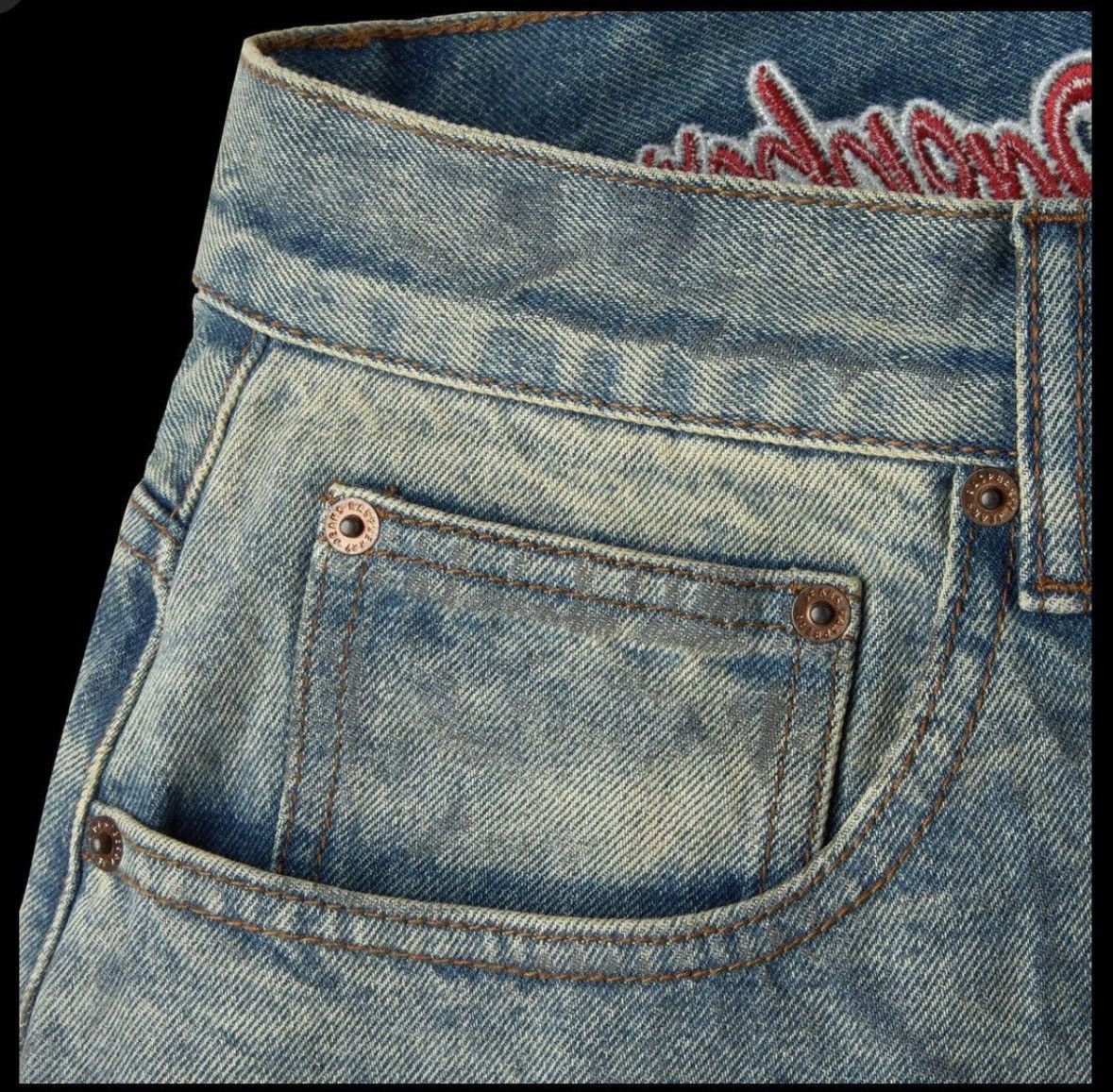 The GV Gallery GVGallery Vintage-Wash Wide-Leg Denim Shorts Size US 40 / EU 56 - 5 Thumbnail