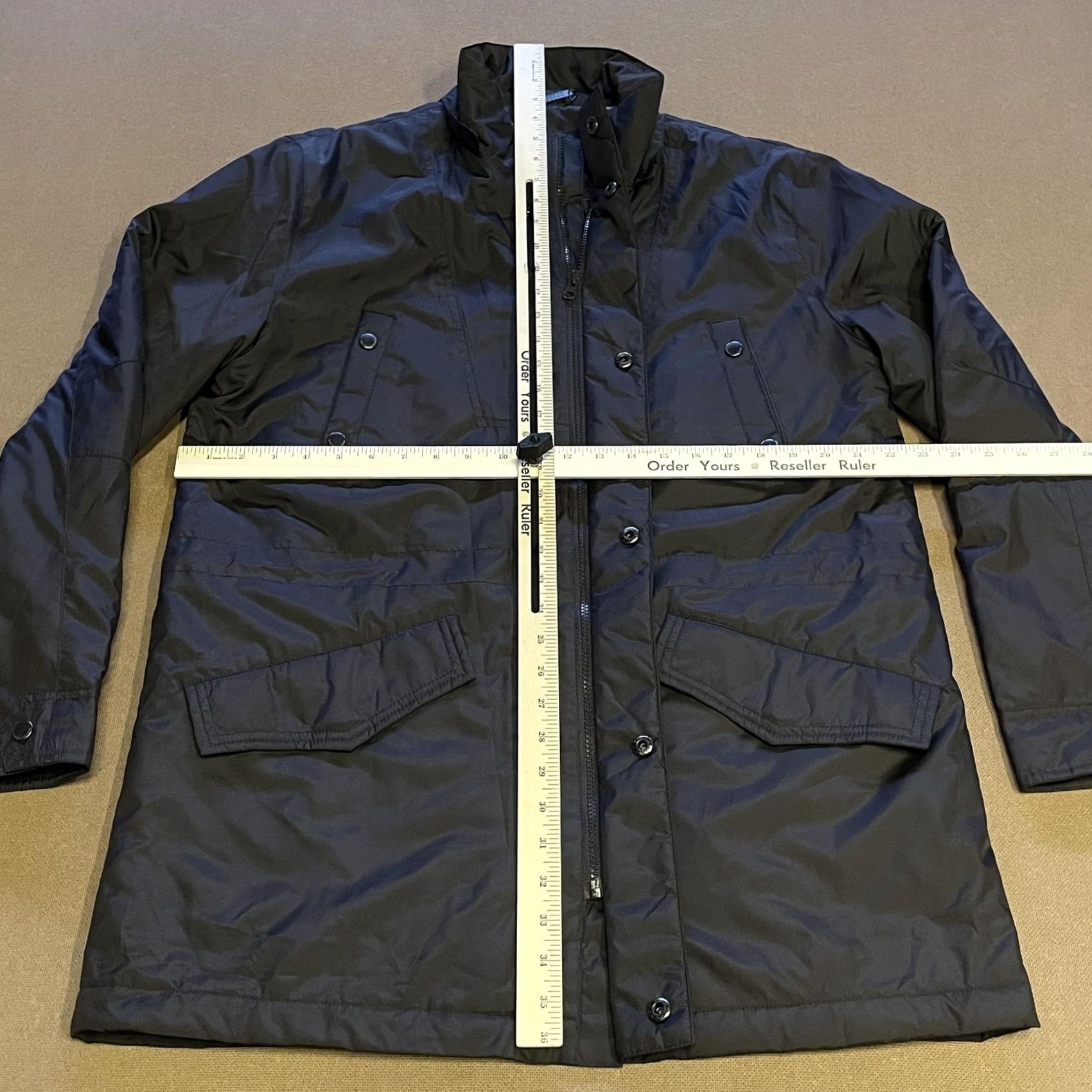 Alexander Julian VINTAGE? American Modern Alexander Julian Jacket Mens M Black Quilted Parka Coat Pockets Rain Coat Zip Full Insulated Water Resistant Size US M / EU 48-50 / 2 - 7 Thumbnail