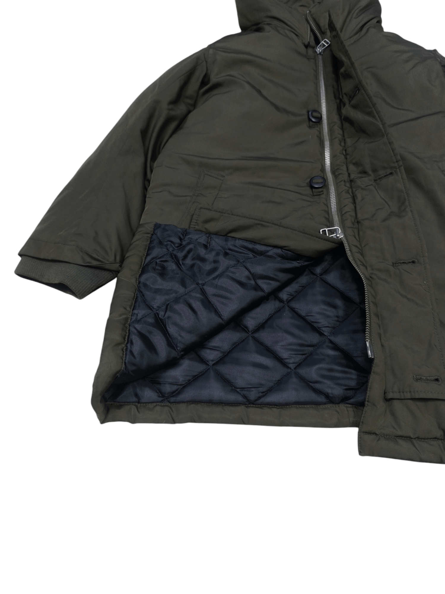 Japanese Brand NO ID PARKA MILITARY GREEN ARMY Size US M / EU 48-50 / 2 - 6 Thumbnail
