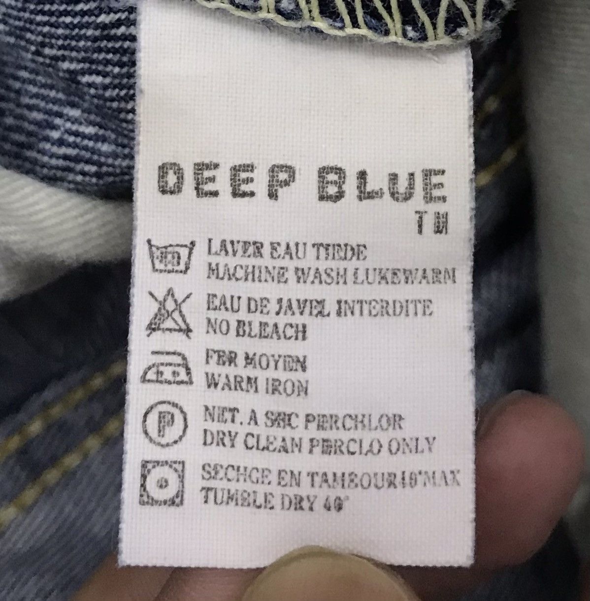 Japanese Brand × Vintage Vintage Deep Blue Made In Japan Denim Pants Size US 30 / EU 46 - 15 Thumbnail