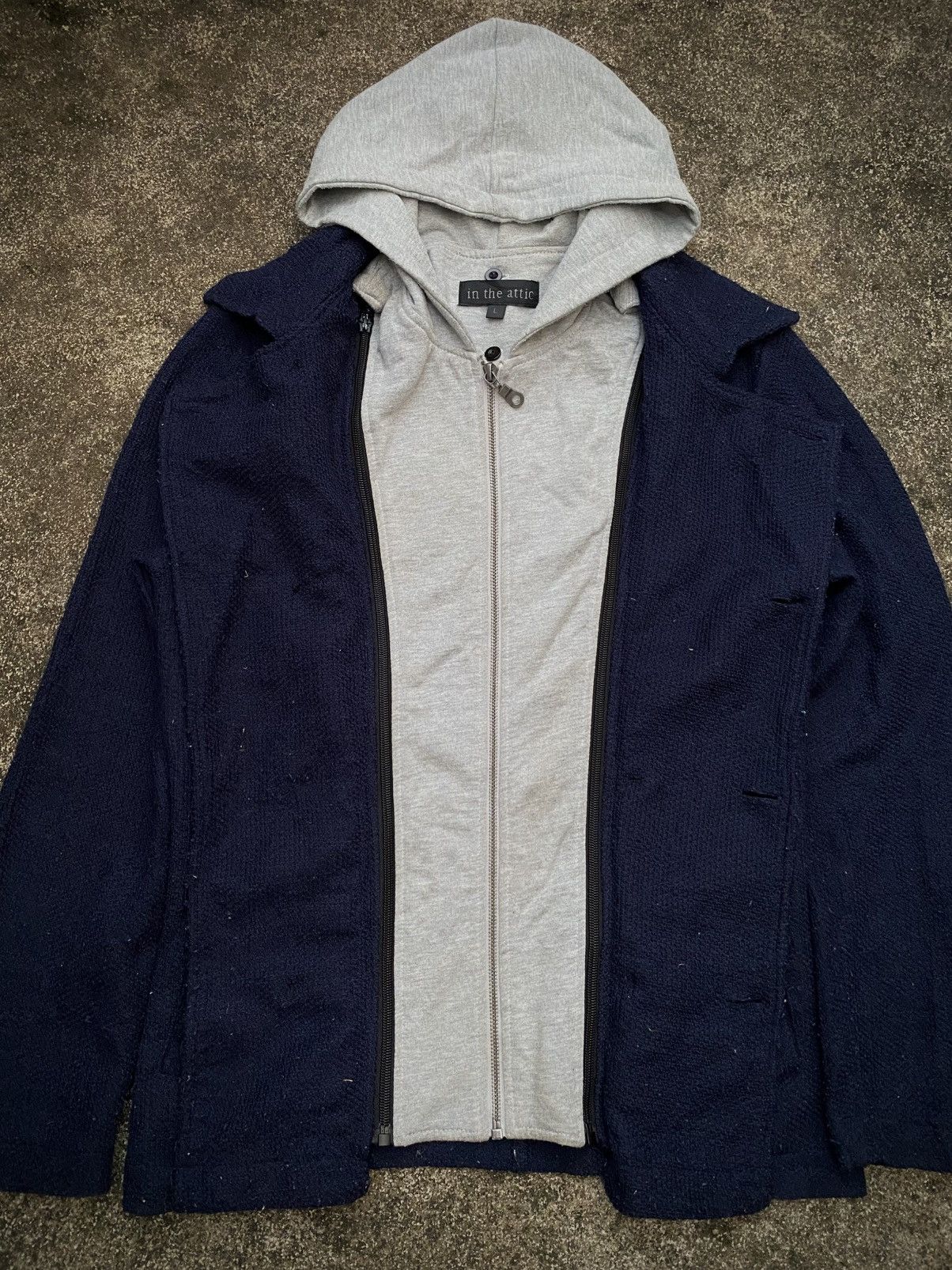 If Six Was Nine × Japanese Brand IN THE ATTIC LINEN MULTI ZIPPER HOODIES Size US L / EU 52-54 / 3 - 5 Thumbnail