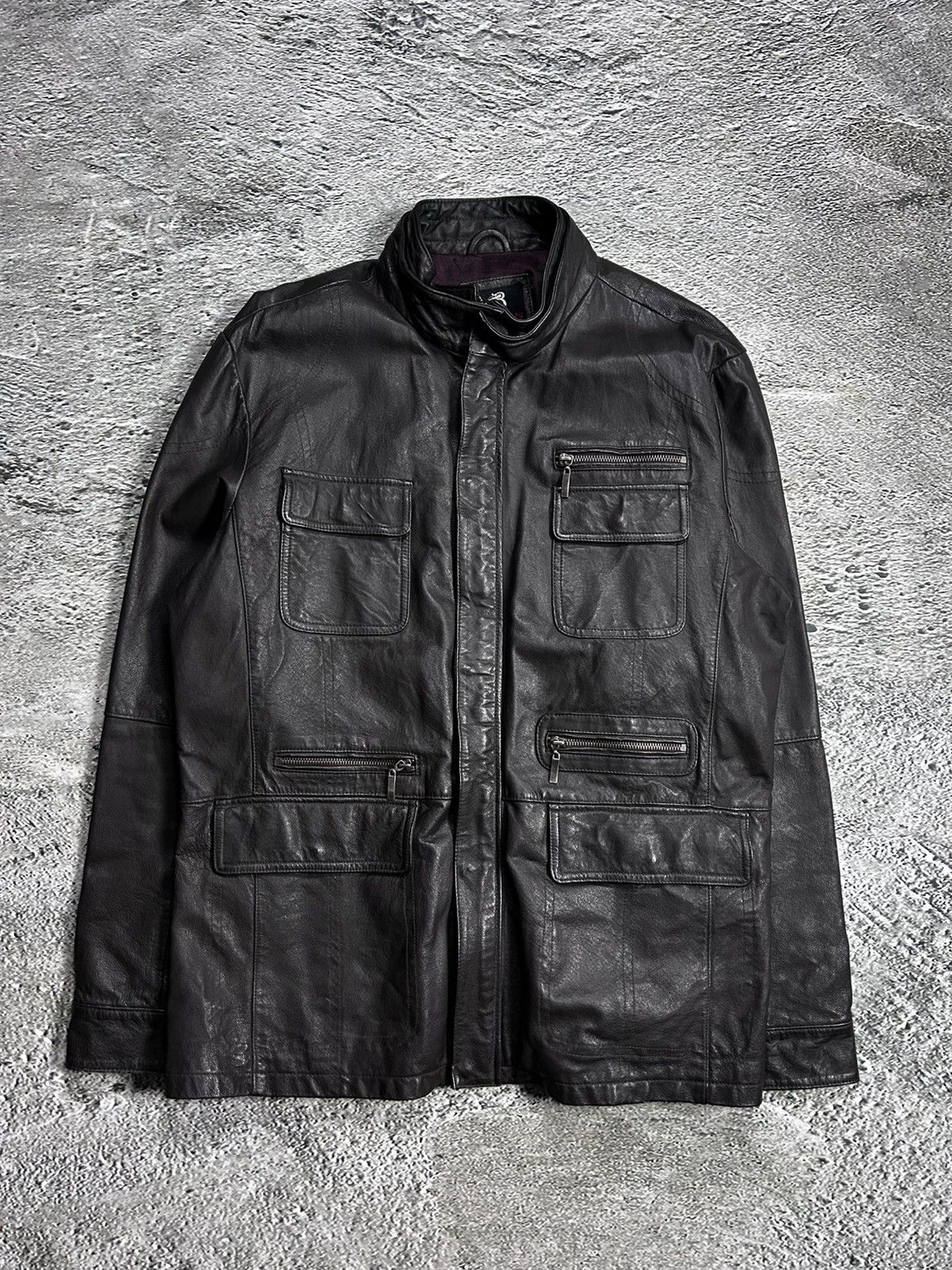 Burton Vintage Burton Leather Jacket Avant Garde Rare Brown Size US XL / EU 56 / 4 - 1 Thumbnail
