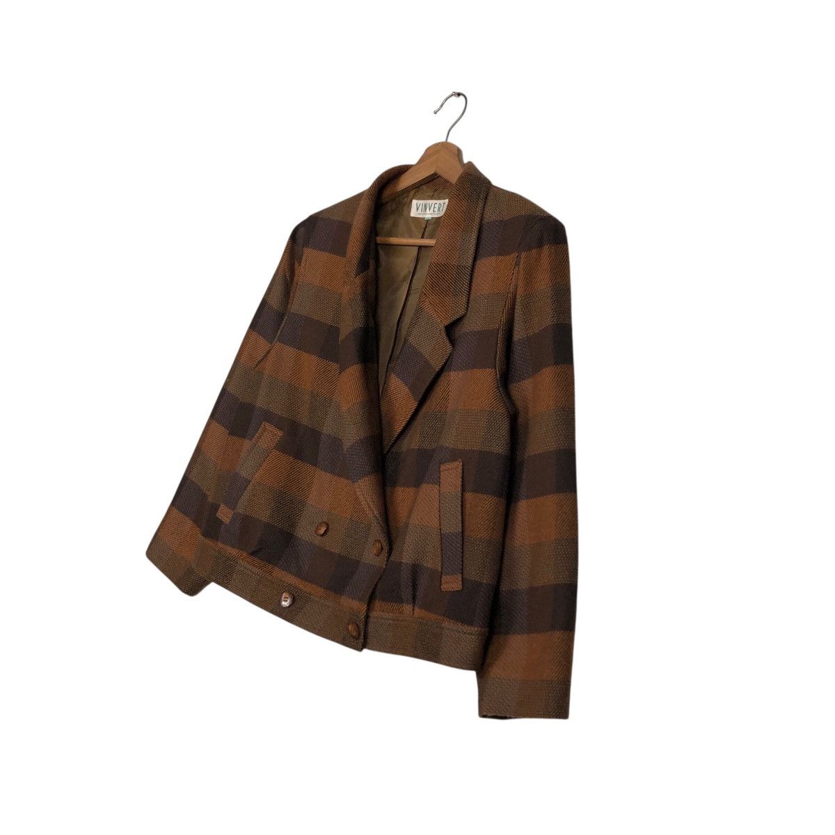 Japanese Brand 📌Vintage Bomber Jacket Vinvert Double Breast Issey Miyake Size US M / EU 48-50 / 2 - 3 Thumbnail