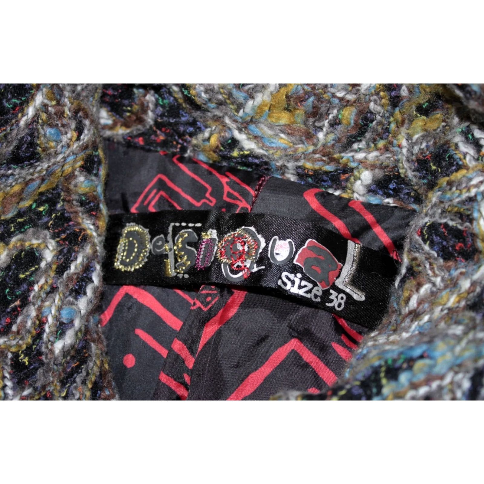 Desigual Desigual womens coat jacket Size 38 Multicoloured Size XS / US 0-2 / IT 36-38 - 6 Thumbnail