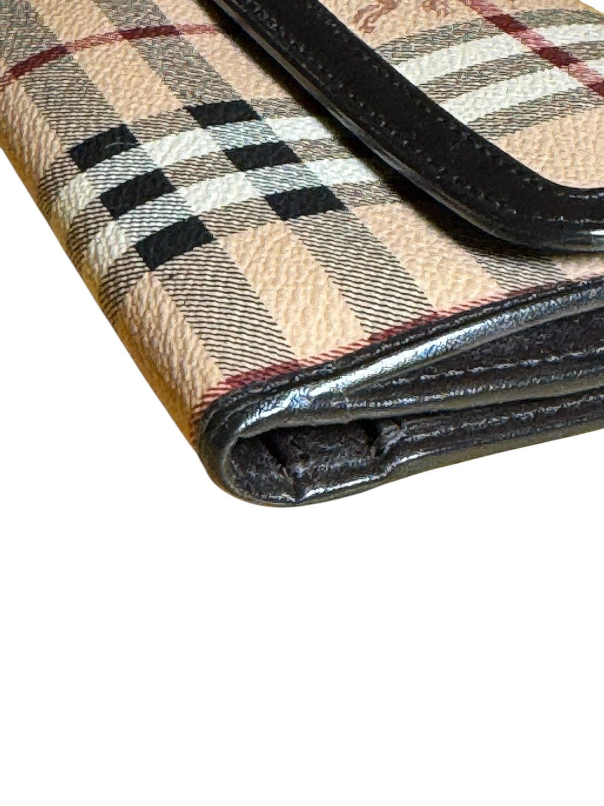 Burberry BURBERRY Haymarket Check Coated Canvas Long Continental Size ONE SIZE - 5 Thumbnail