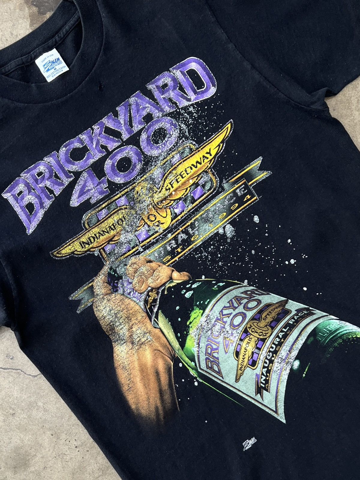 NASCAR Vintage Indianapolis Speedway Brickyard 400 Tee Salem Medium Size US M / EU 48-50 / 2 - 1 Thumbnail