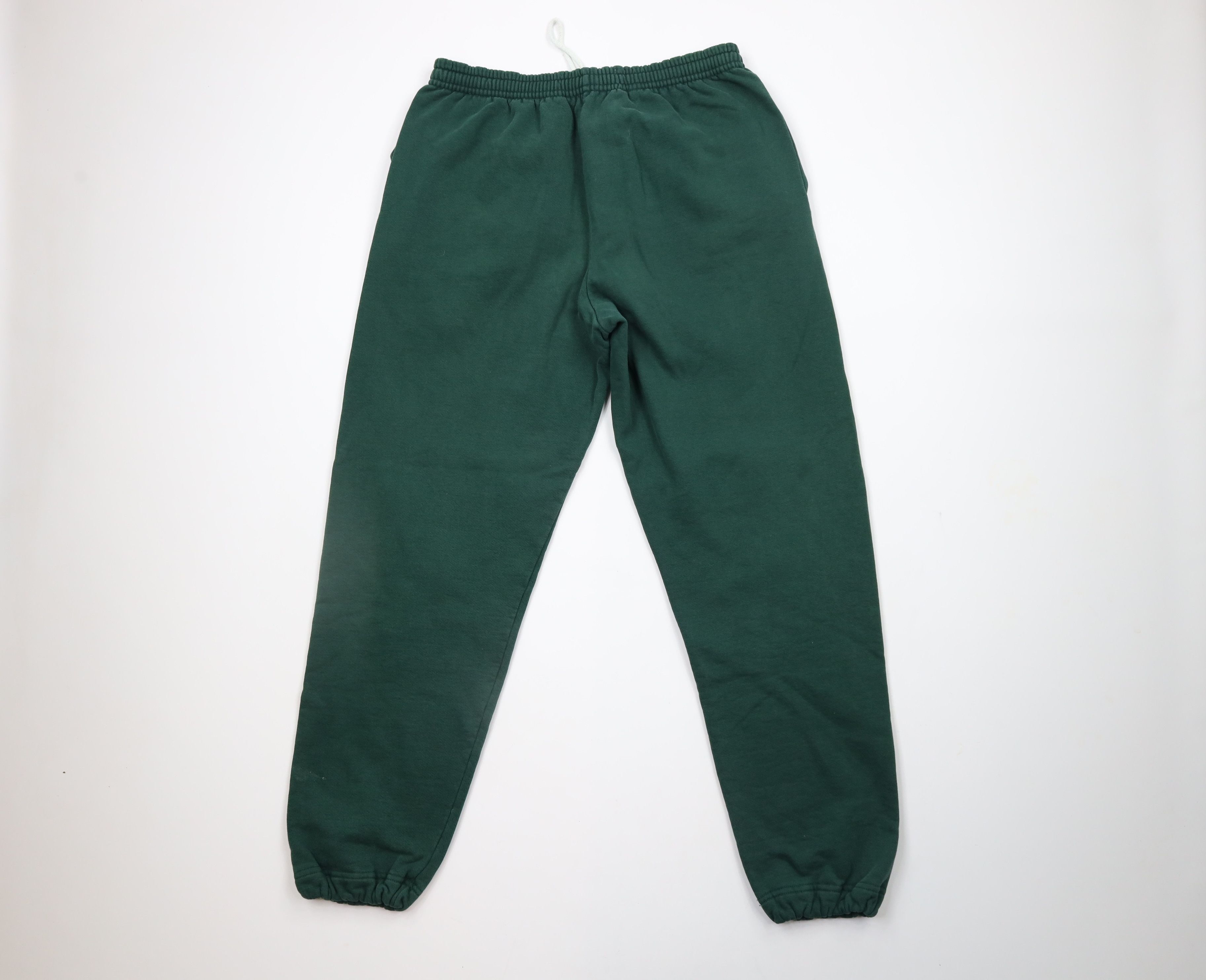 Lands' End × Vintage Vintage 90s Lands End Blank Sweatpants Joggers Green USA Size US 36 / EU 52 - 9 Thumbnail