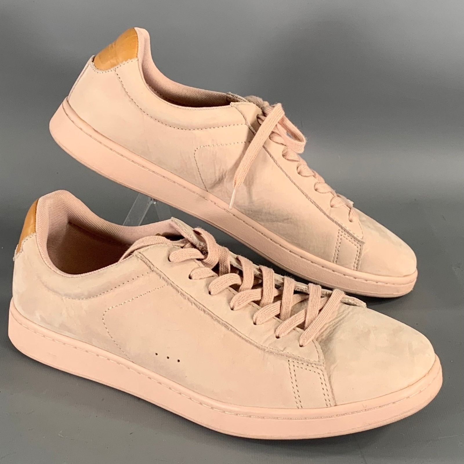 Lacoste LACOSTE Size 10.5 Pink Camel Leather Sneakers Size US 10.5 / EU 43-44 - 1 Thumbnail
