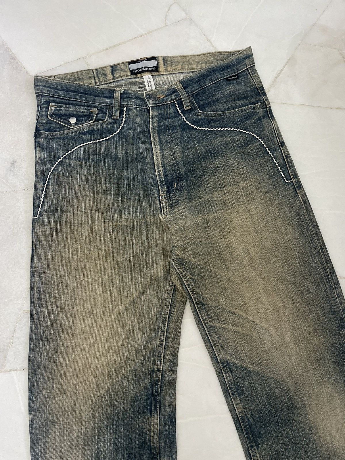 Japanese Brand × Montage Rare Montage Mudmax Rusty Style Denim Size US 33 - 3 Thumbnail