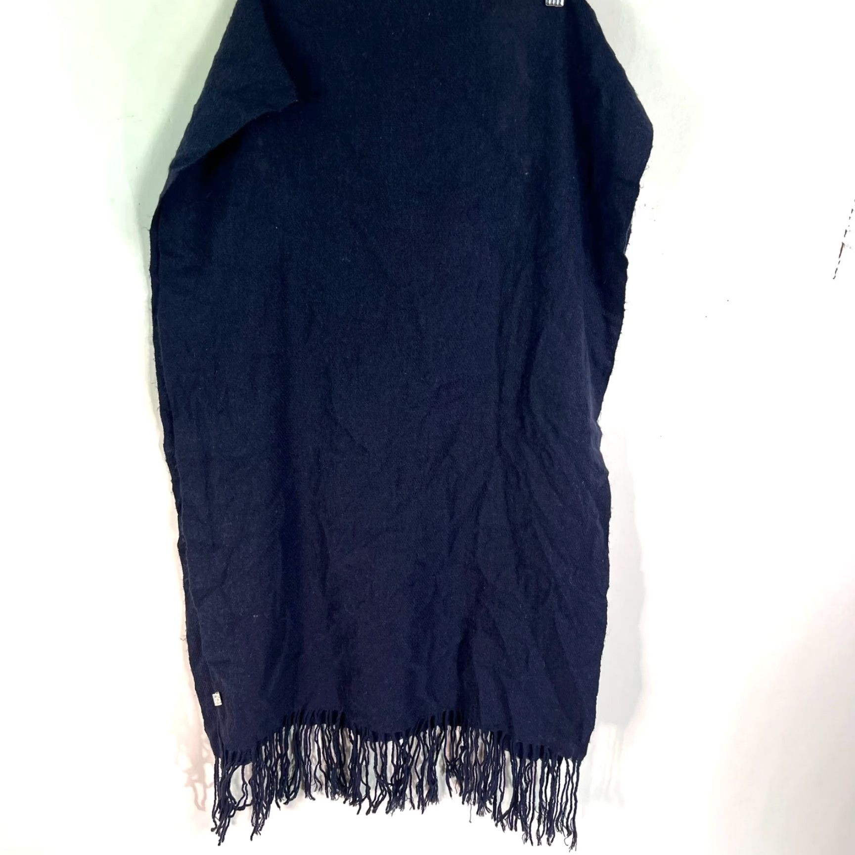 Vintage 2HKnits Knit Scarf Womens Black Rectangle Scarf Adult Women Multifunctional Fringe 22X66 In City Retro Designer Fun Size ONE SIZE - 5 Thumbnail