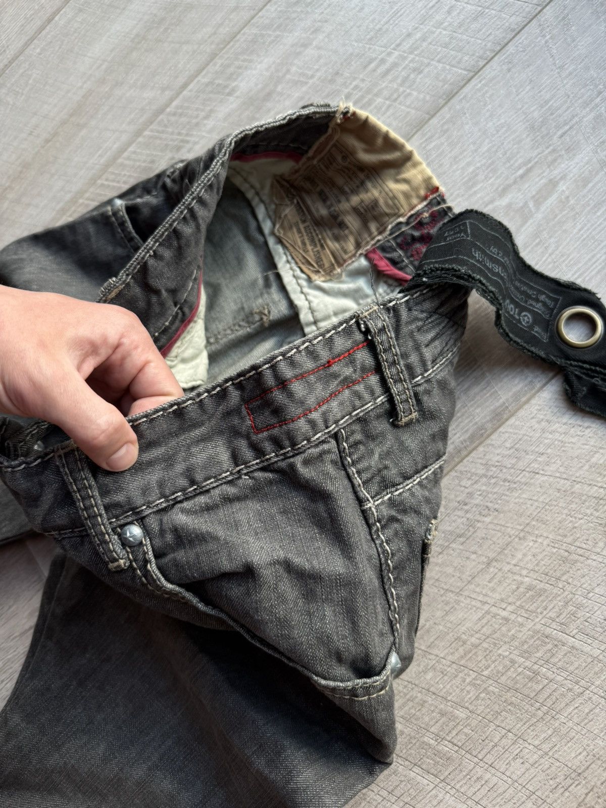 If Six Was Nine Tough Jeansmith Japanese Y2K Relaxed Jeans Gothic Punk Opium Size US 30 / EU 46 - 10 Thumbnail