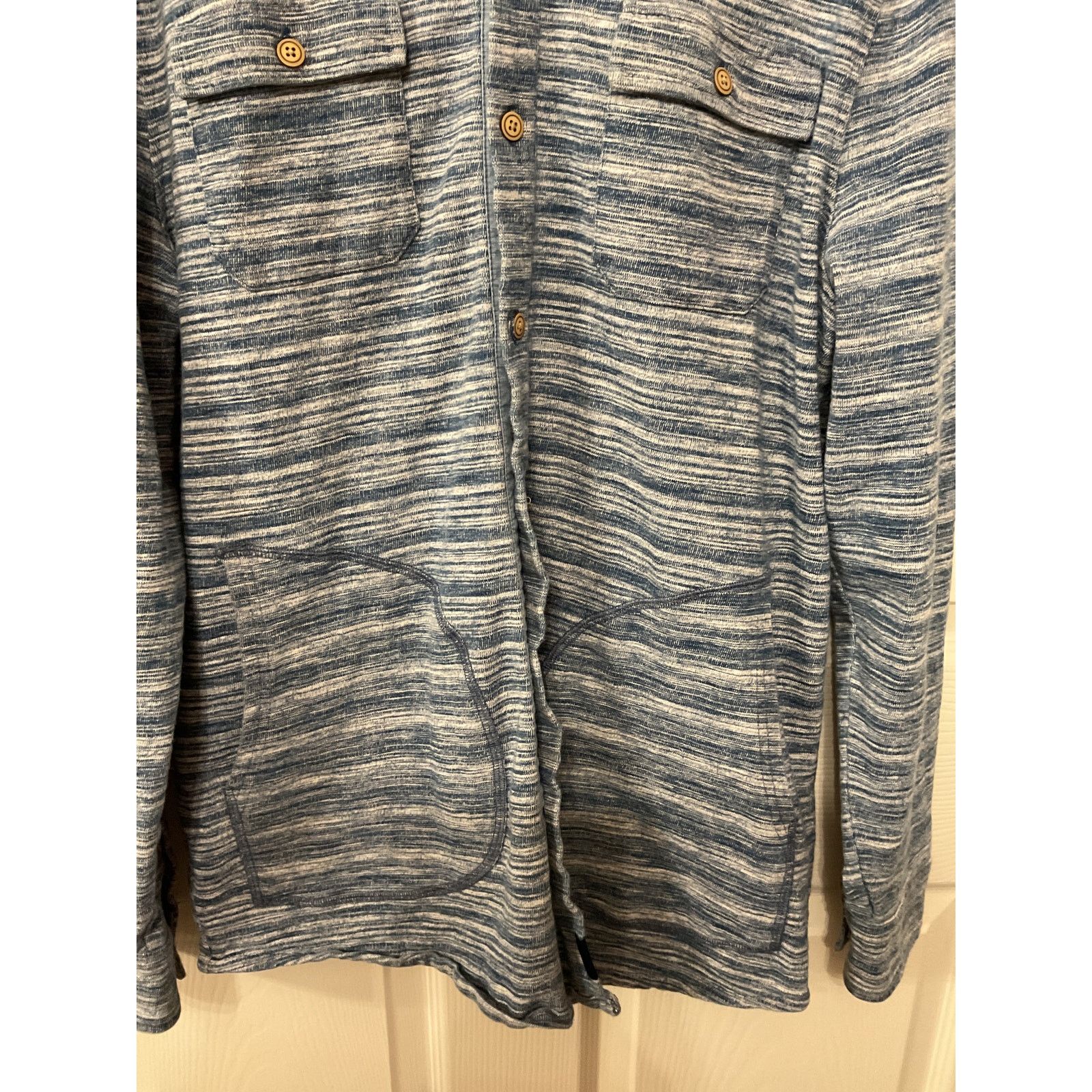 johnnie-O Johnnie-o Men's Peterman Heavy Cotton Shacket in Indigo, M Size US M / EU 48-50 / 2 - 7 Thumbnail