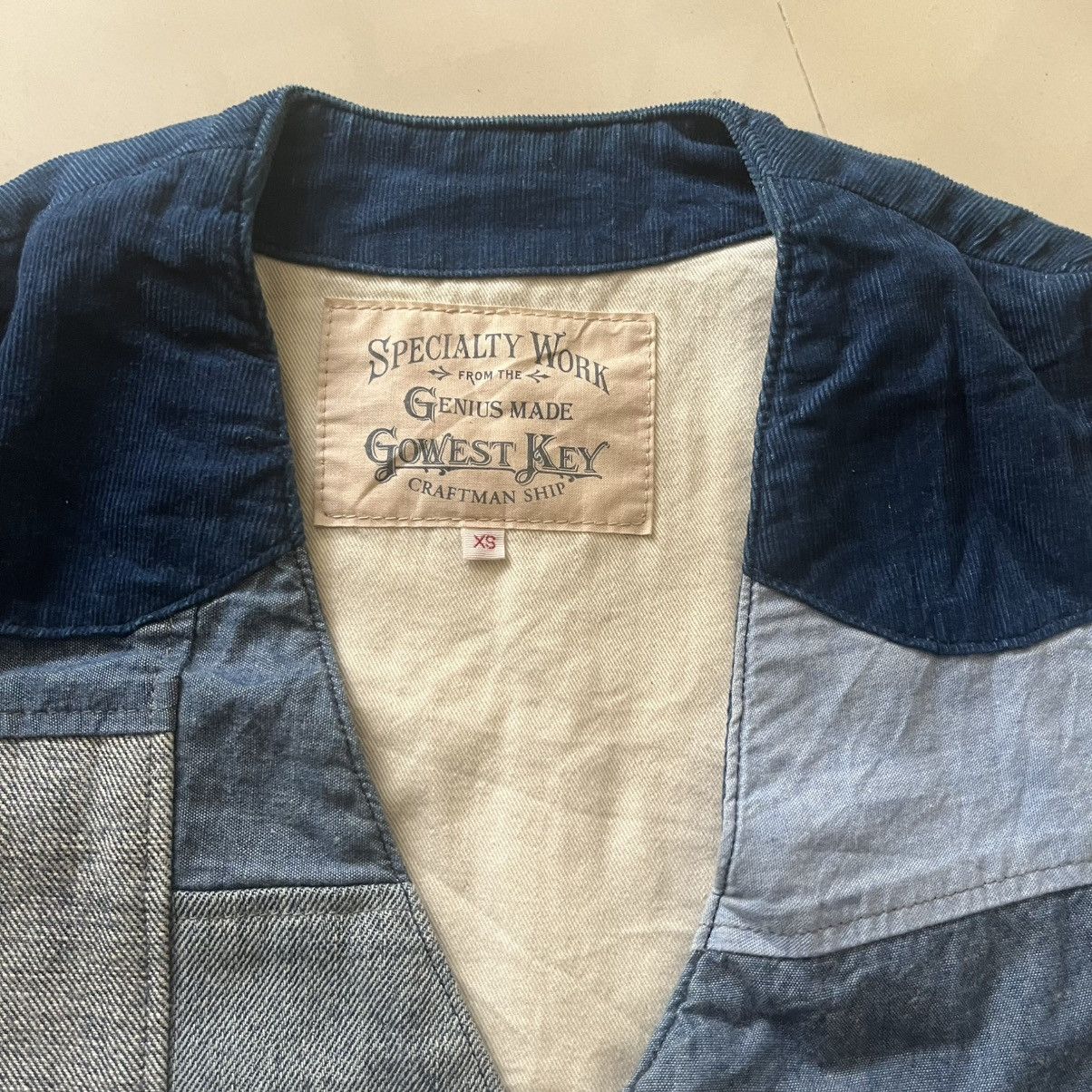 Japanese Brand Gowest Key patchwork vest Size US XS / EU 42 / 0 - 2 Thumbnail