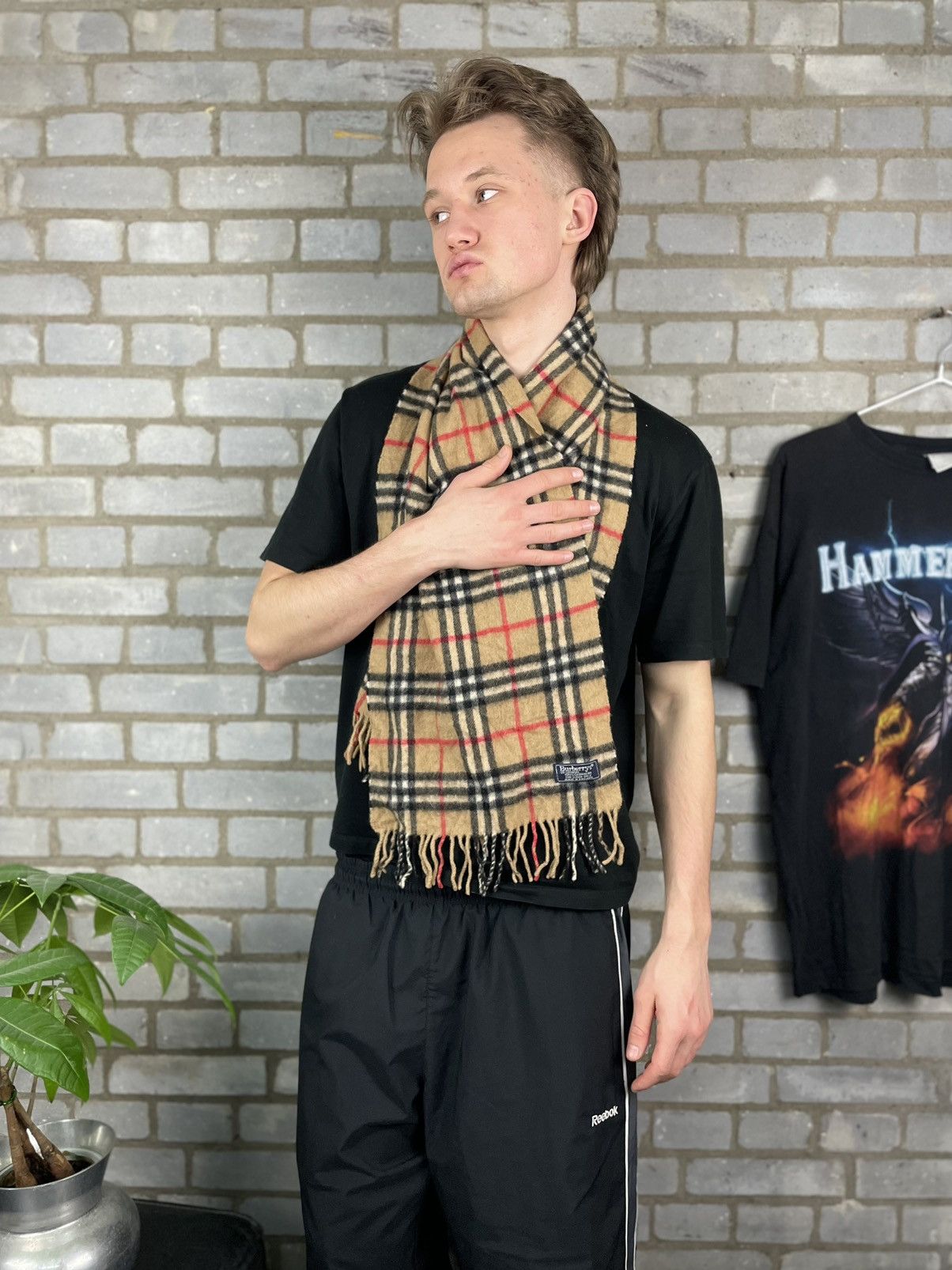 Burberry × Vintage Burberry vintage 100% cashmere checked scarf Size ONE SIZE - 2 Thumbnail
