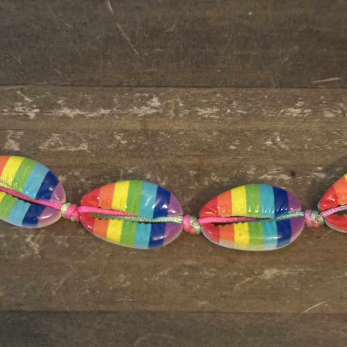 Other Rainbow cowrie shell adjustable choker necklace Size ONE SIZE - 4 Thumbnail