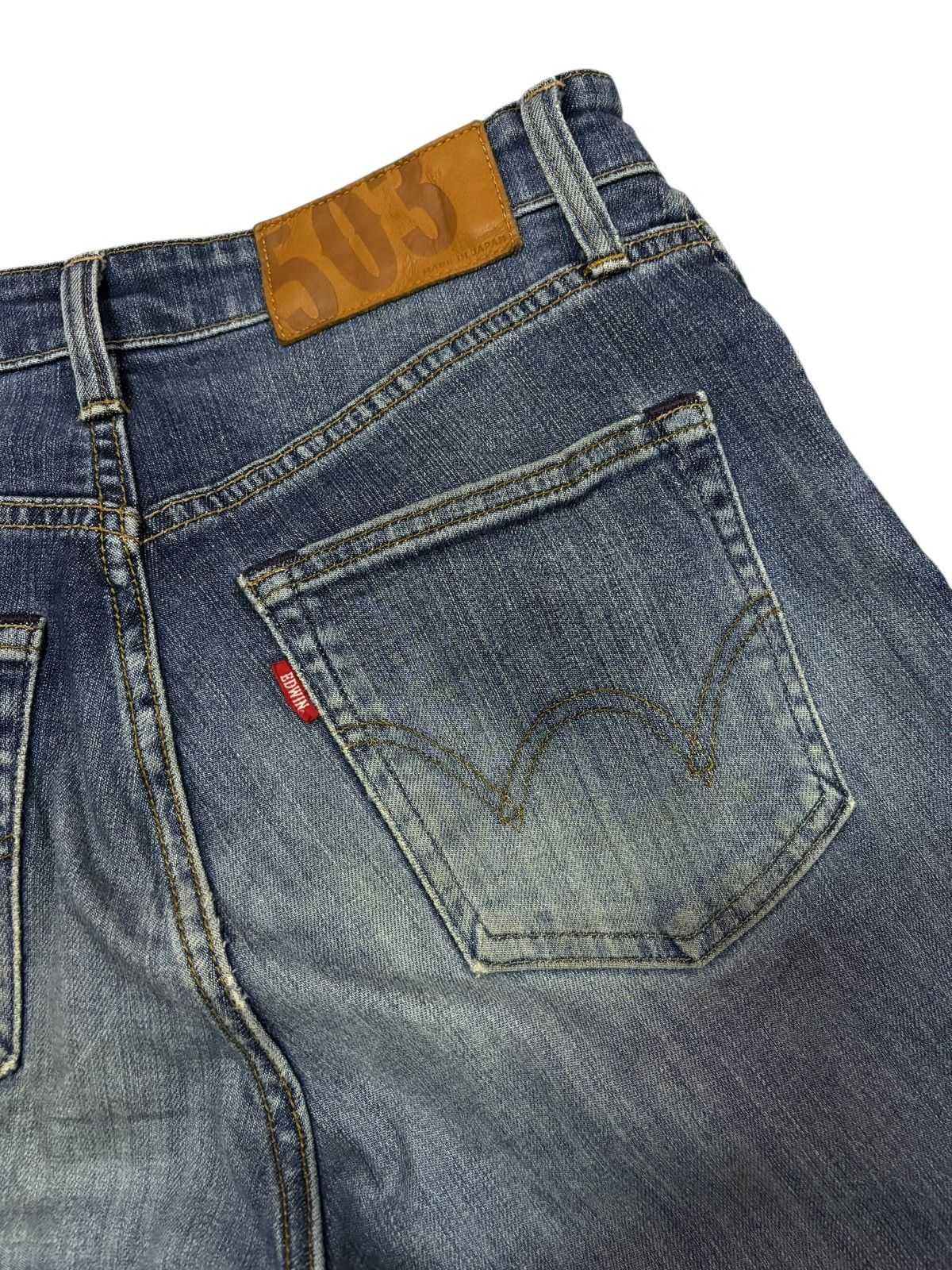 Edwin Vtg Edwin Japan 503 Distressed Jeans Size US 29 - 8 Thumbnail