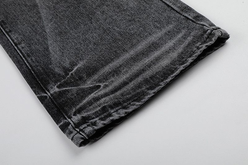 Vintage American Retro Washed Distressed Flared Jeans with Whisker Size US 32 / EU 48 - 5 Thumbnail