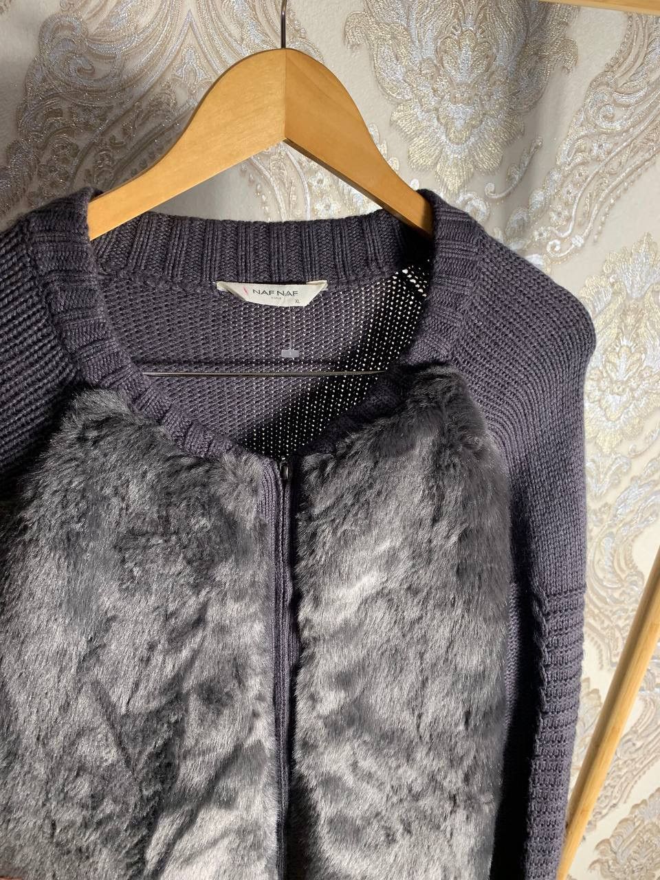 Japanese Brand VERY RARE NAF NAT FUR WOOL ZIP JQCKET ITALIAN DESIGNER DELUX Size XL / US 12-14 / IT 48-50 - 2 Thumbnail