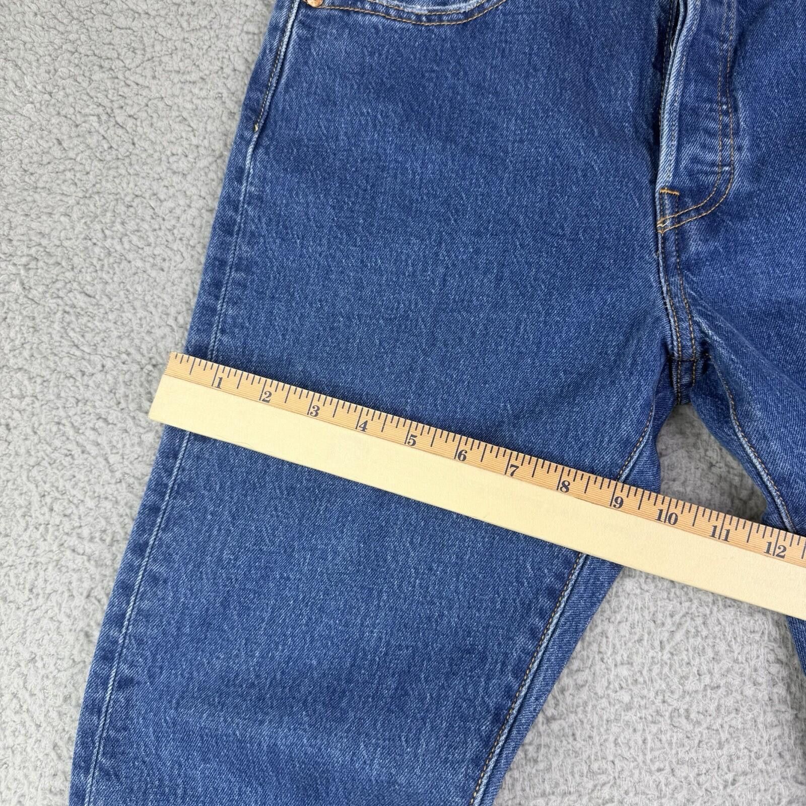 Levi's Levis 501 S Skinny Button Fly Raw Hem Jeans Women's 28x28 Size 28" / US 6 / IT 42 - 9 Thumbnail