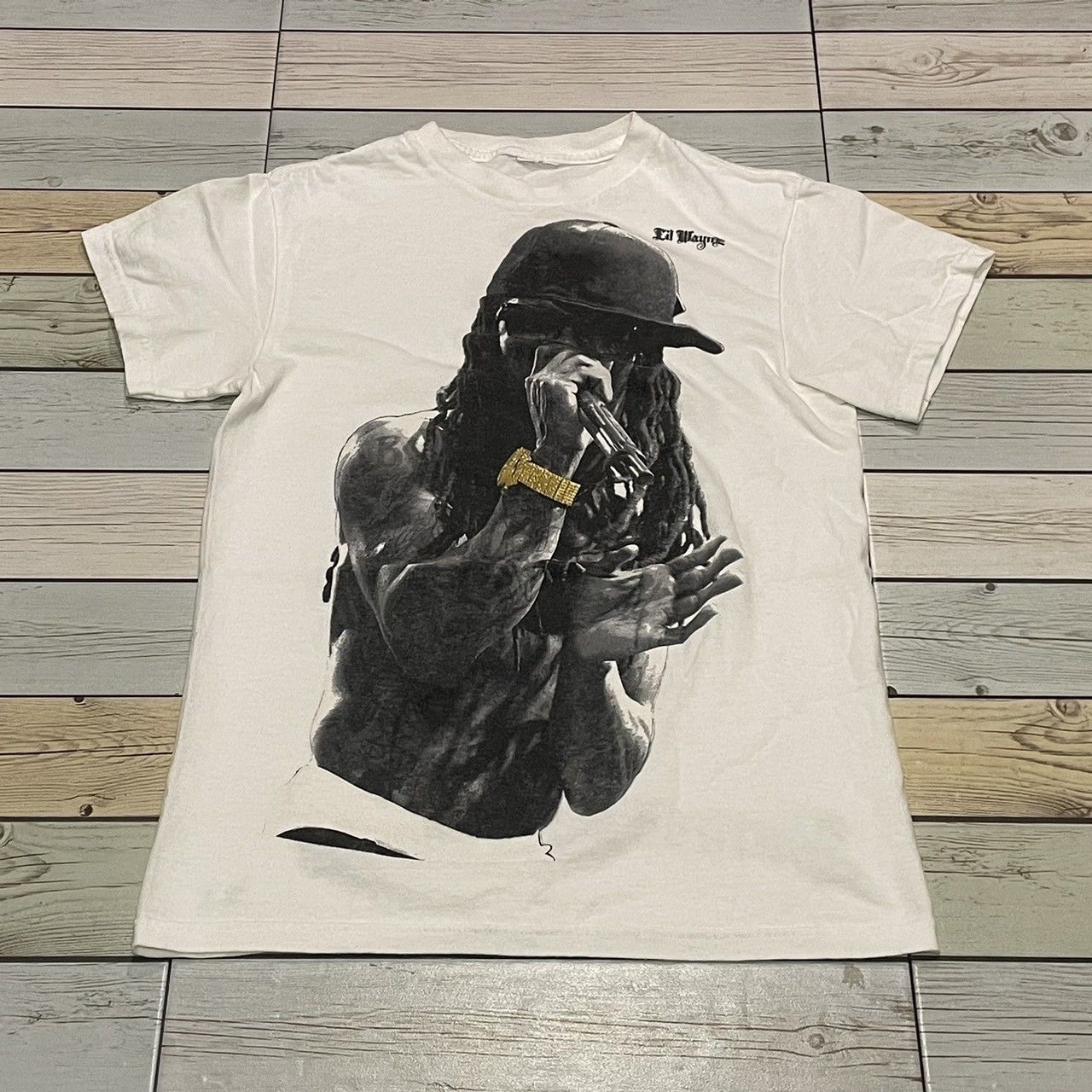 Lil Wayne × Rap Tees Rare Lil Wayne Hiphop Raptee Band Tee Size US S / EU 44-46 / 1 - 1 Thumbnail