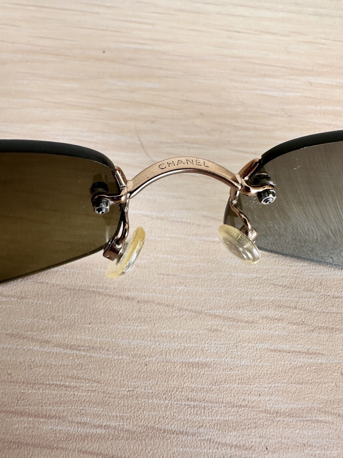 Chanel Chanel 4067 Rimless Sunglasses (Vintage Y2K / Archive) Size ONE SIZE - 5 Thumbnail