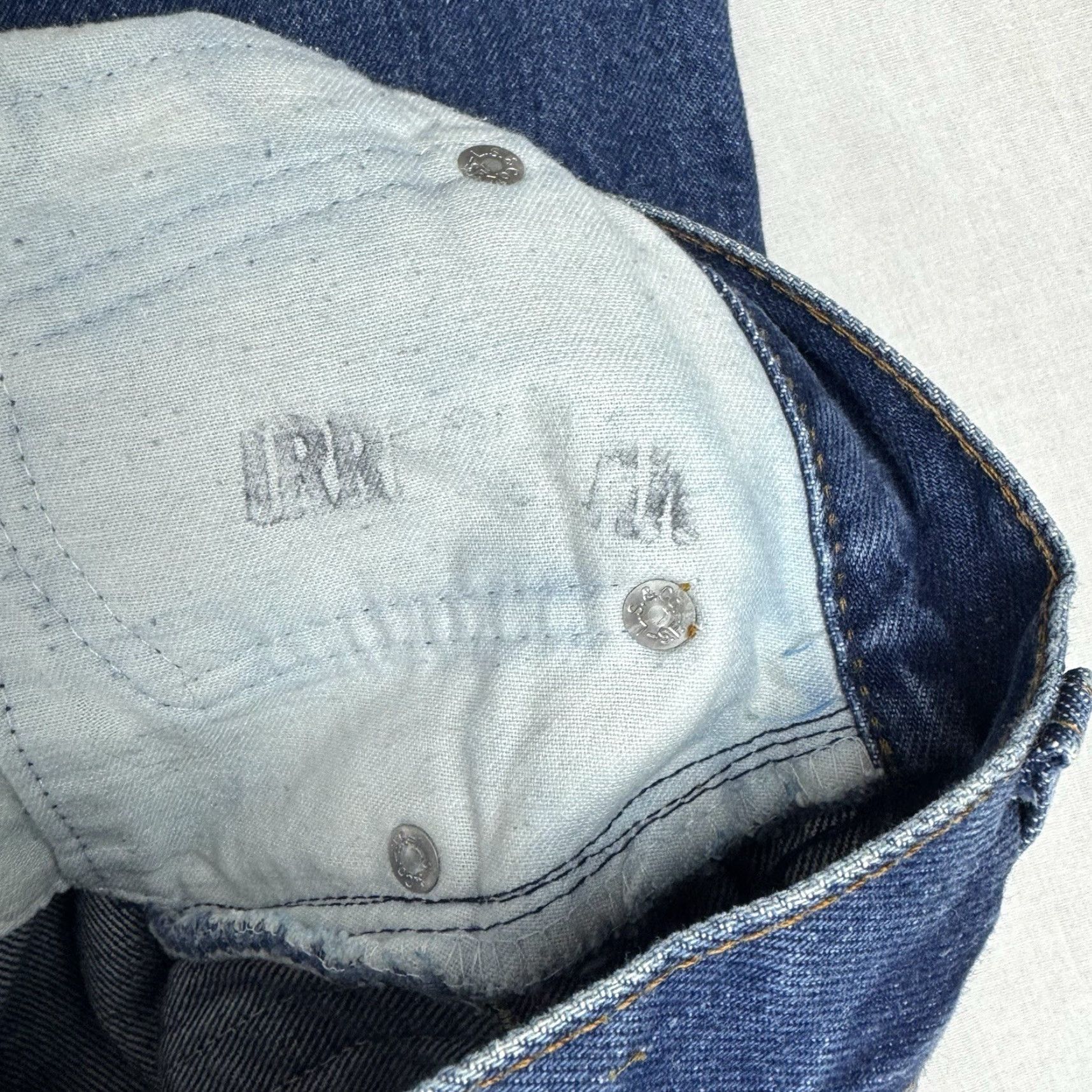 Levi's VINTAGE Levi's 522 Jeans Women’s 24x31 Tapered High Waisted 1970s 1980s Blue Size 42" / US 20 - 7 Thumbnail