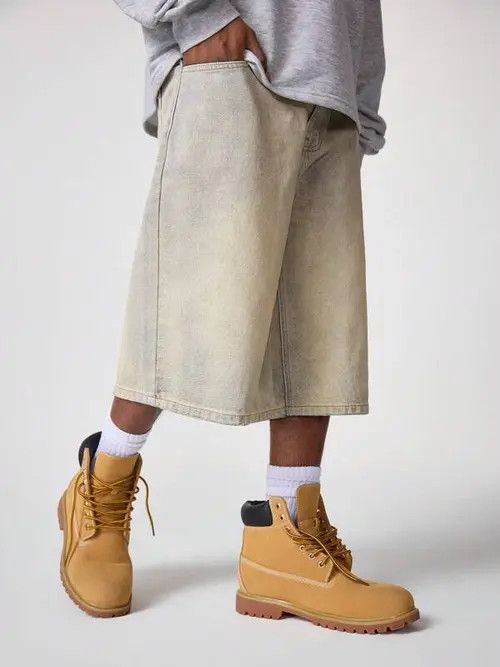 Jean × Vintage Vintage Jorts Designer Y2k Shorts Jeans Size US 32 / EU 48 - 1 Thumbnail