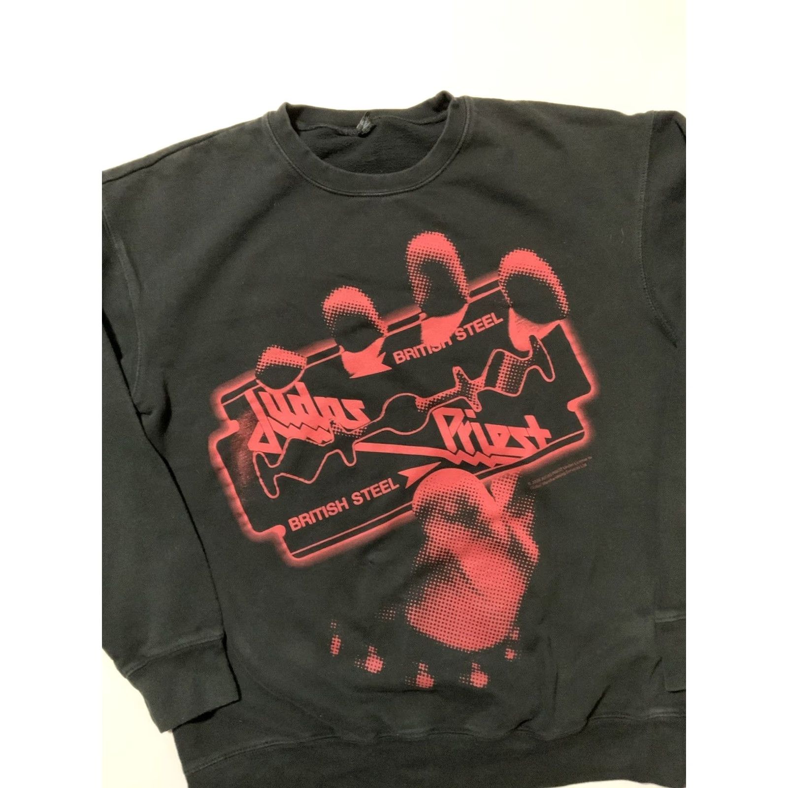 Tultex VINTAGE Judas Priest British Steel 40th Anniversary Heavy Metal Rock Band Sweatshirt M Black Mens Size US M / EU 48-50 / 2 - 3 Thumbnail