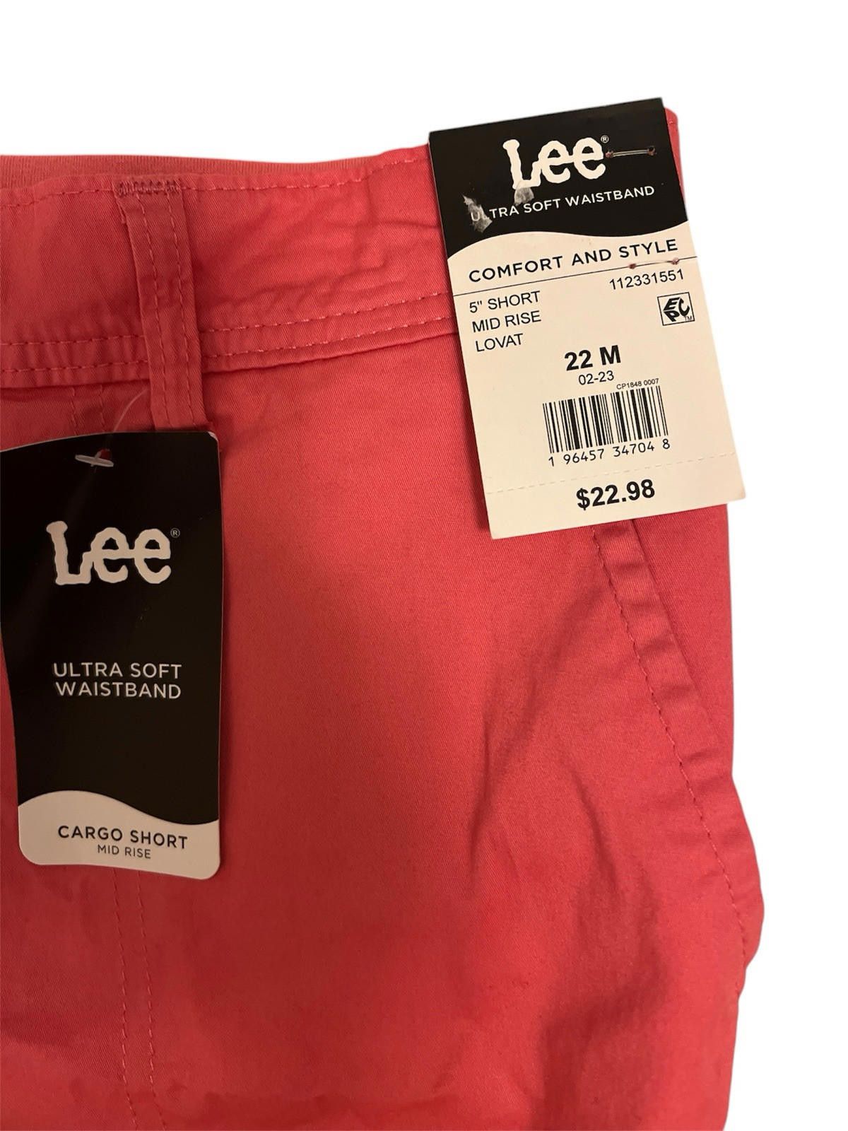 Lee Lee Cargo Shorts Women’s Size 22 Pink Mid Rise Size 42" / US 20 - 3 Thumbnail