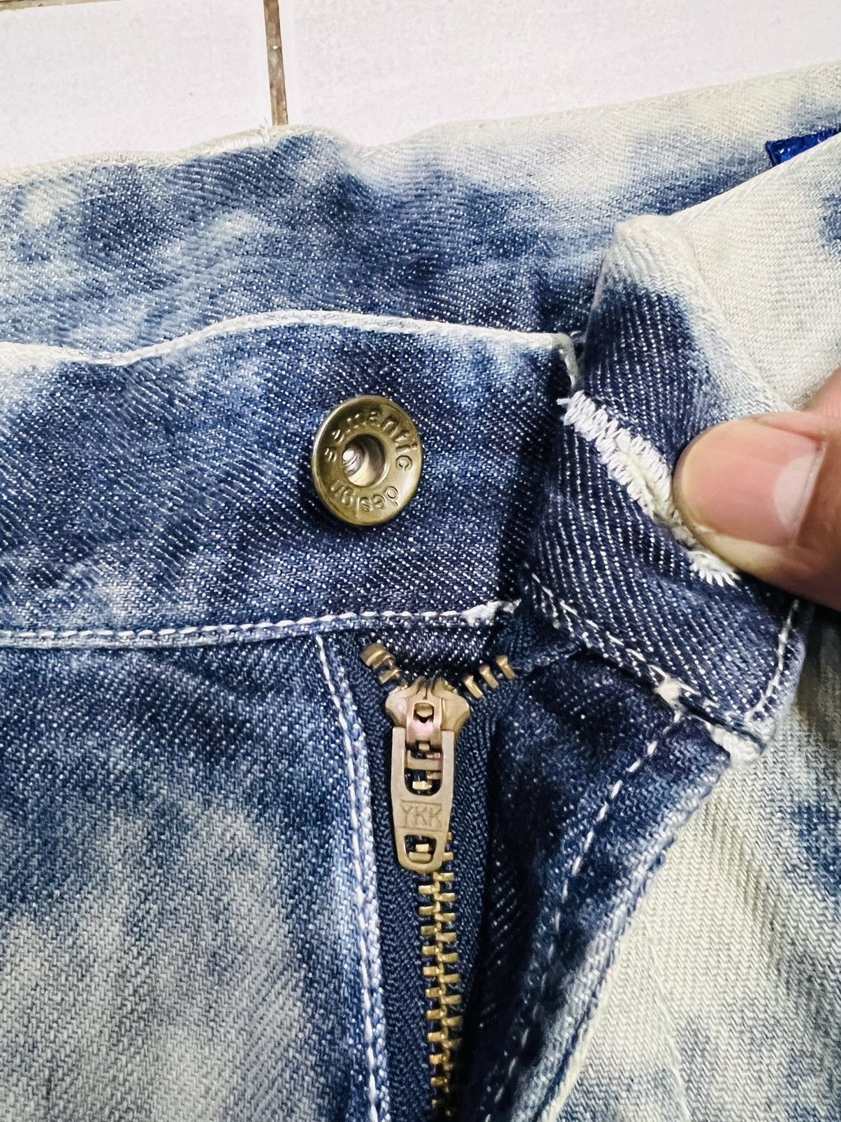Hysteric Glamour × Japanese Brand × semanticdesign Vintage Acid Wash Semantic Design Denim Jeans Size US 34 / EU 50 - 8 Thumbnail