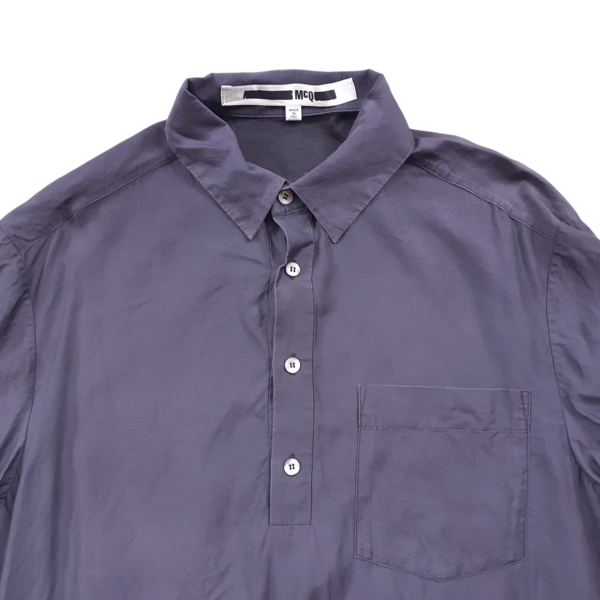 Alexander McQueen MCQ Alexander McQueen Ribbed Shirt 2015 Cupro Cotton Size US S / EU 44-46 / 1 - 2 Thumbnail