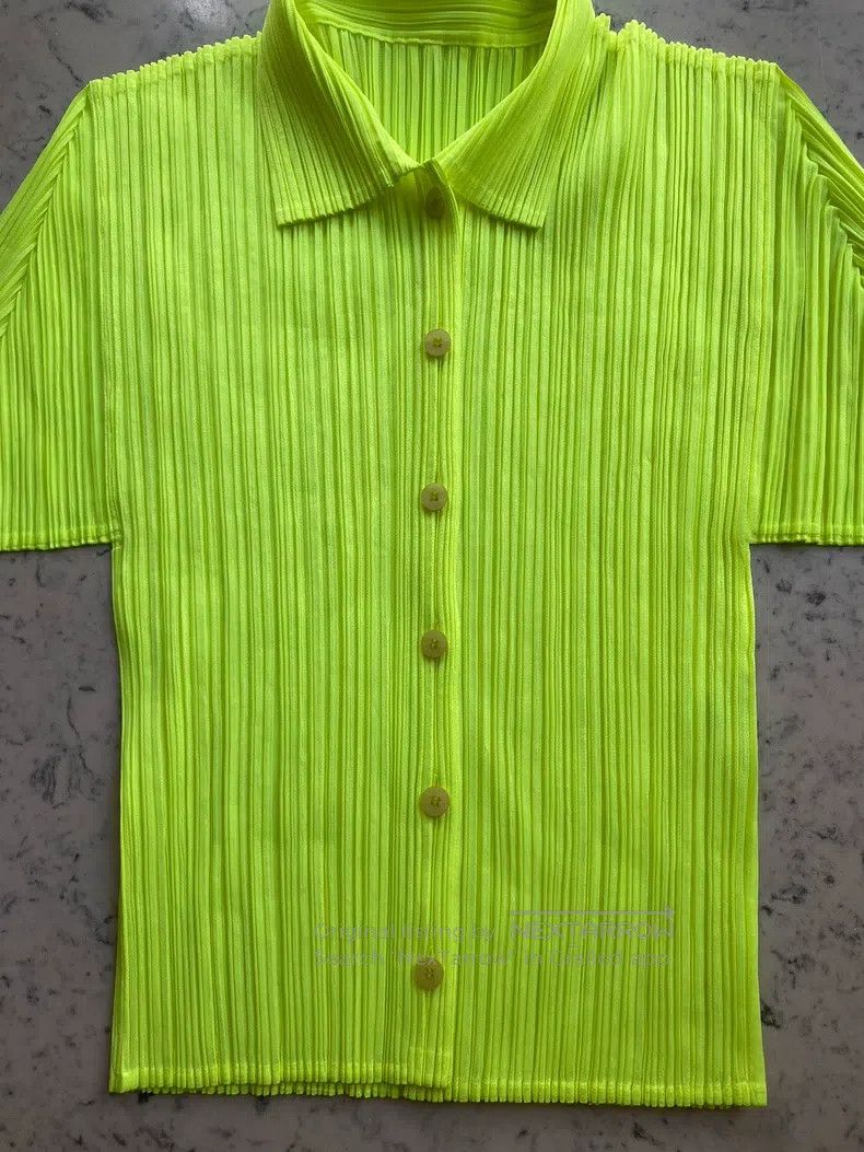Issey Miyake Issey Miyake Green Shirt Size L / US 10 / IT 46 - 5 Thumbnail