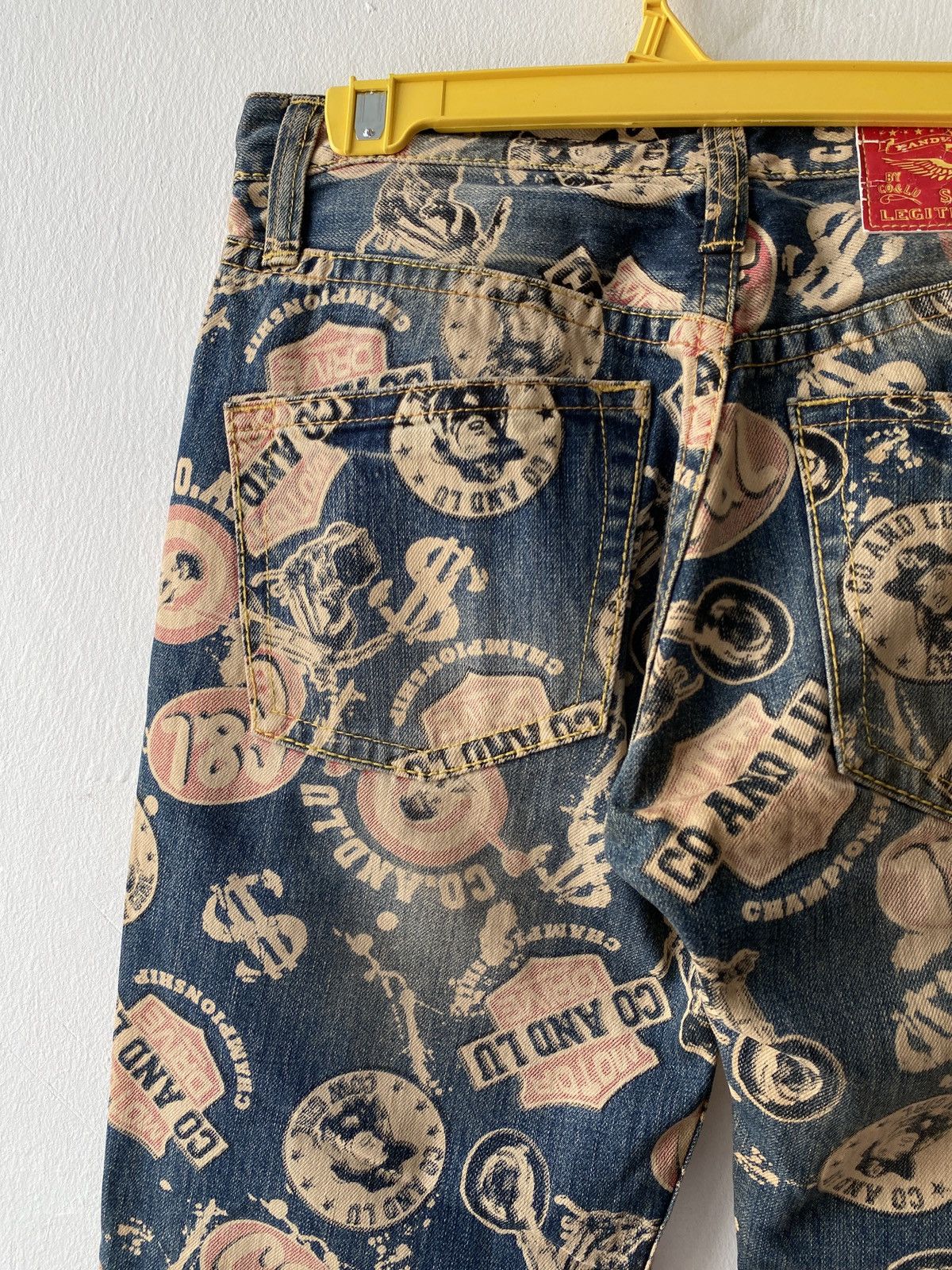 Hysteric Glamour × Japanese Brand Japanese Brand Co & Lu Fullprint Design Denim Size US 29 - 13 Thumbnail