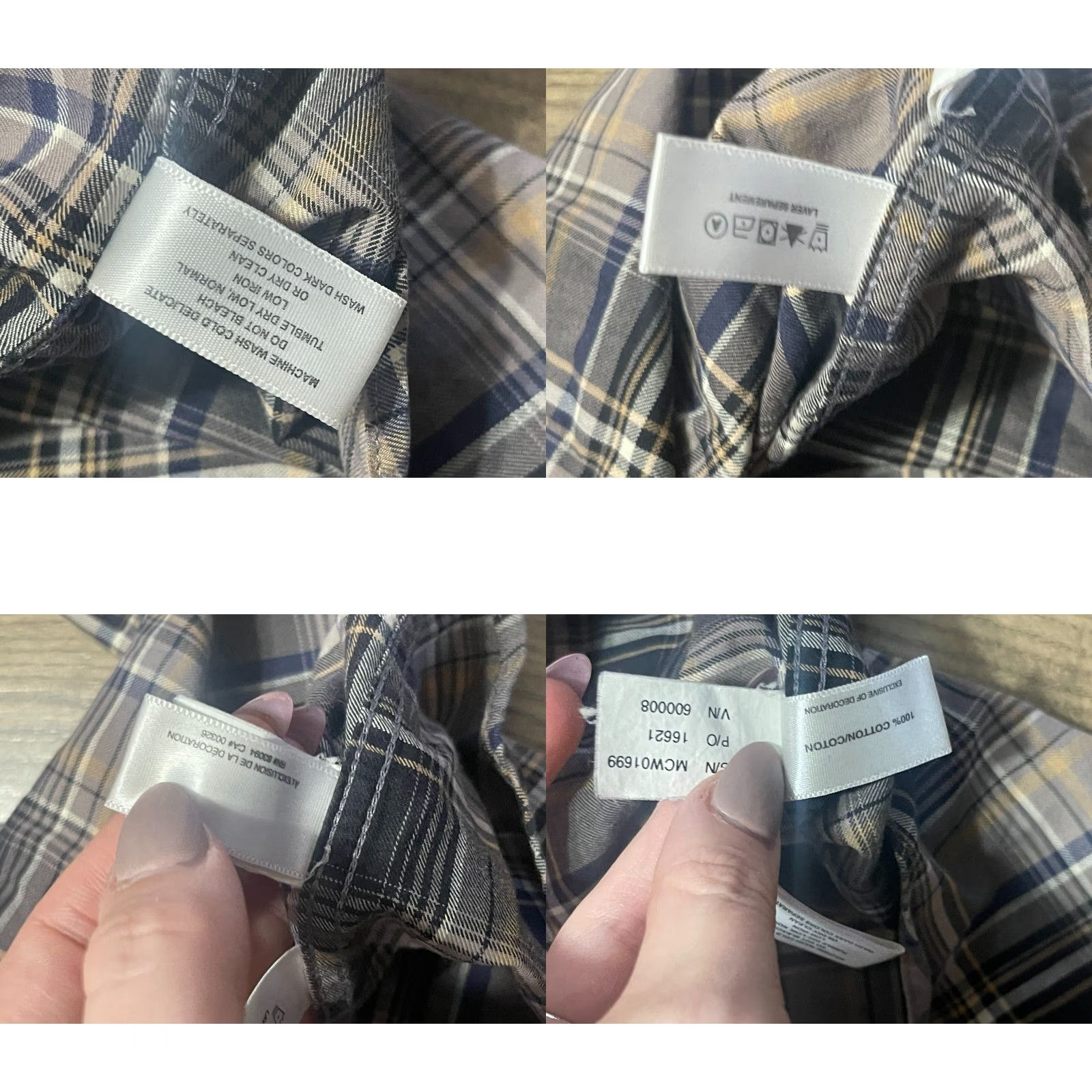 Cutter & Buck Cutter & Buck Shirt Mens XL Black White Blue Plaid Button Up Long Sleeve Size US XL / EU 56 / 4 - 8 Thumbnail